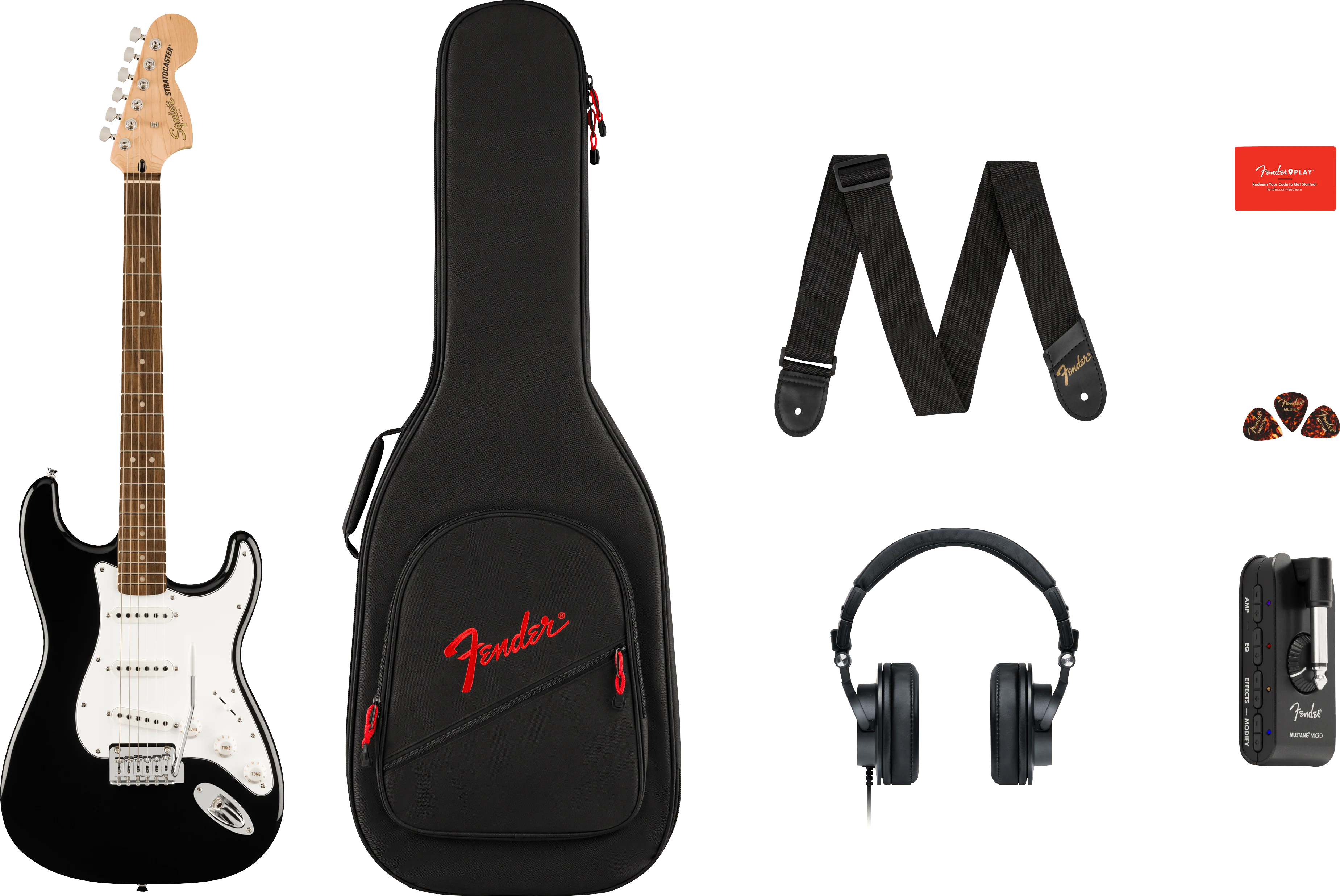 Affinity Series® Stratocaster® Mustang™ Micro Pack