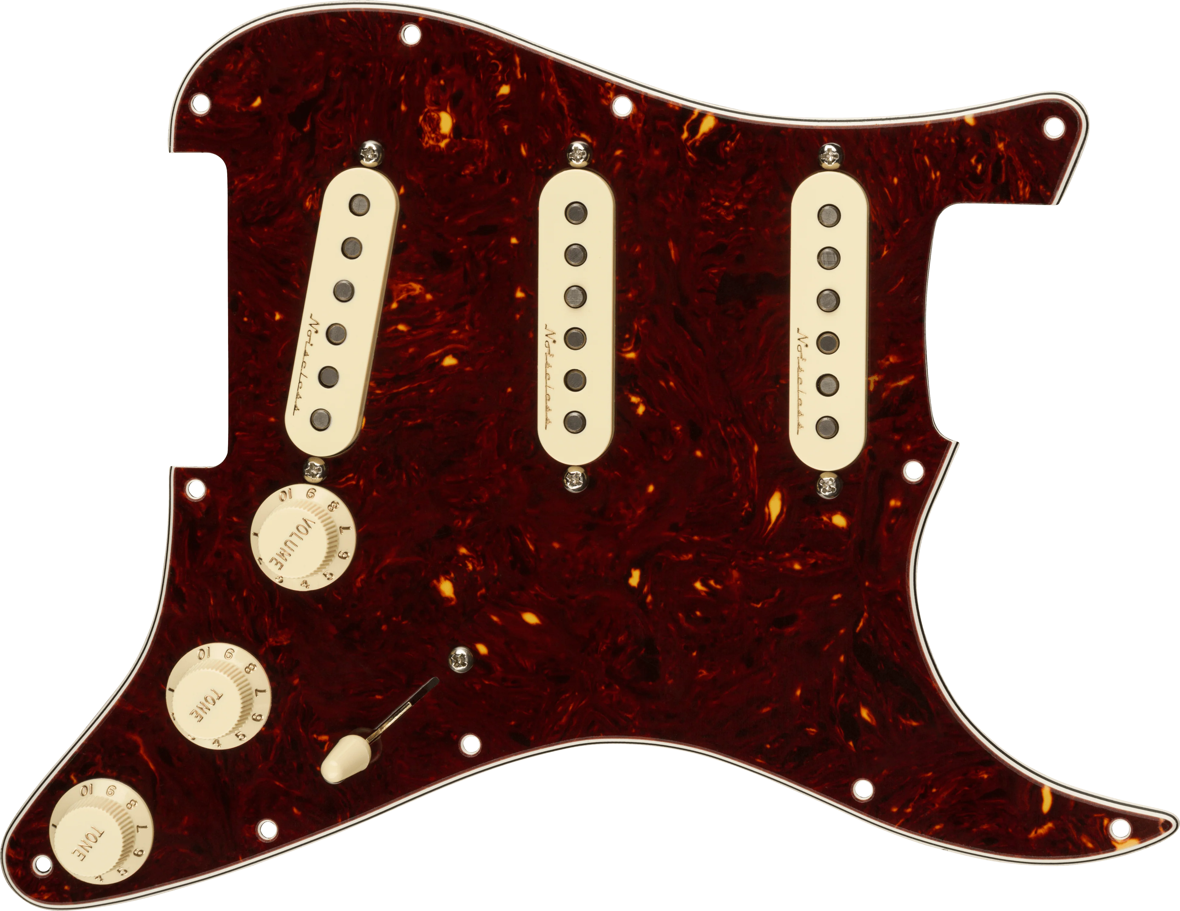 Pre-Wired Strat® Pickguard, Vintage Noiseless SSS