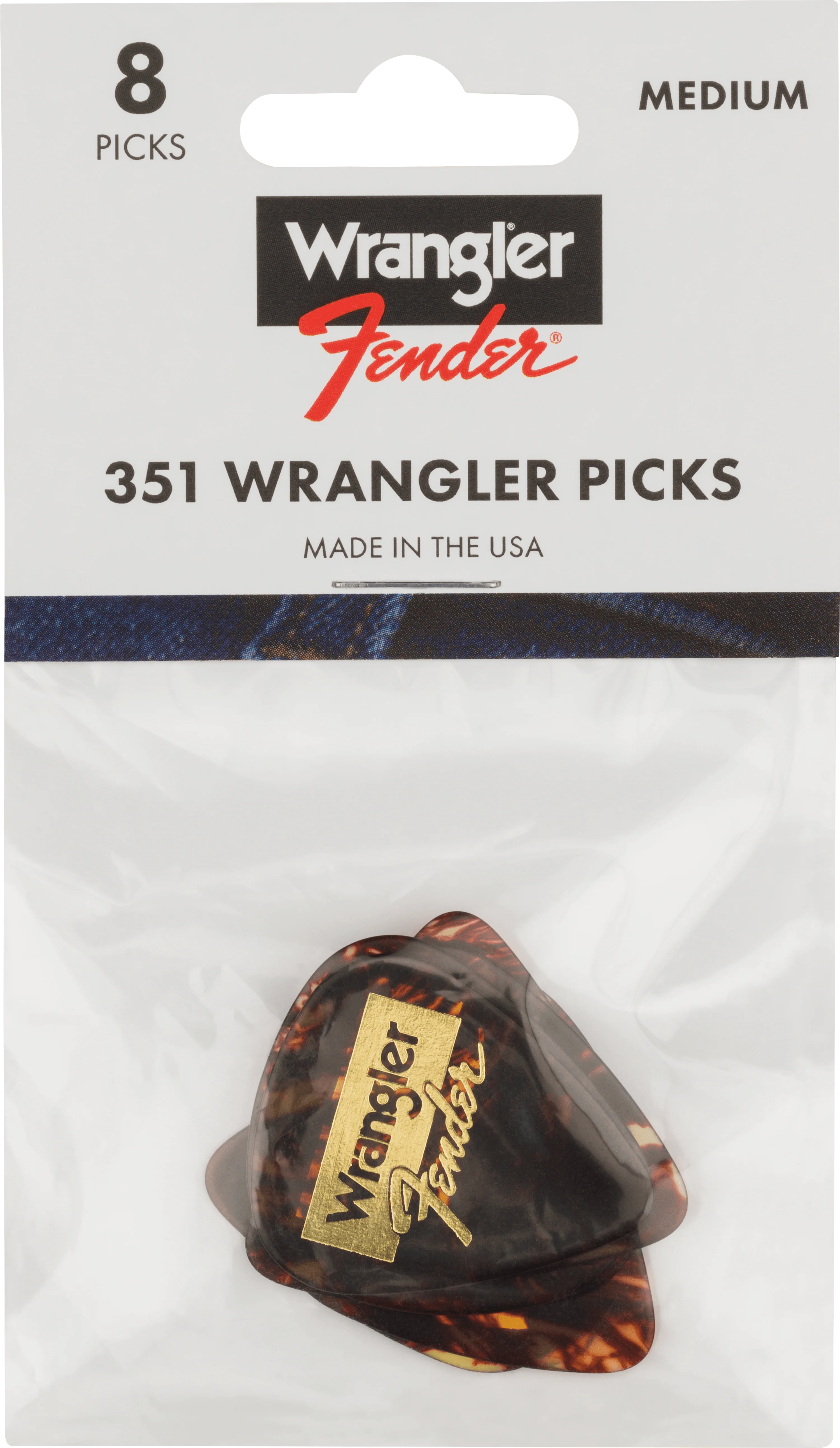 Fender® x Wrangler® Celluloid Picks 2 Fender® x Wrangler® Celluloid Picks