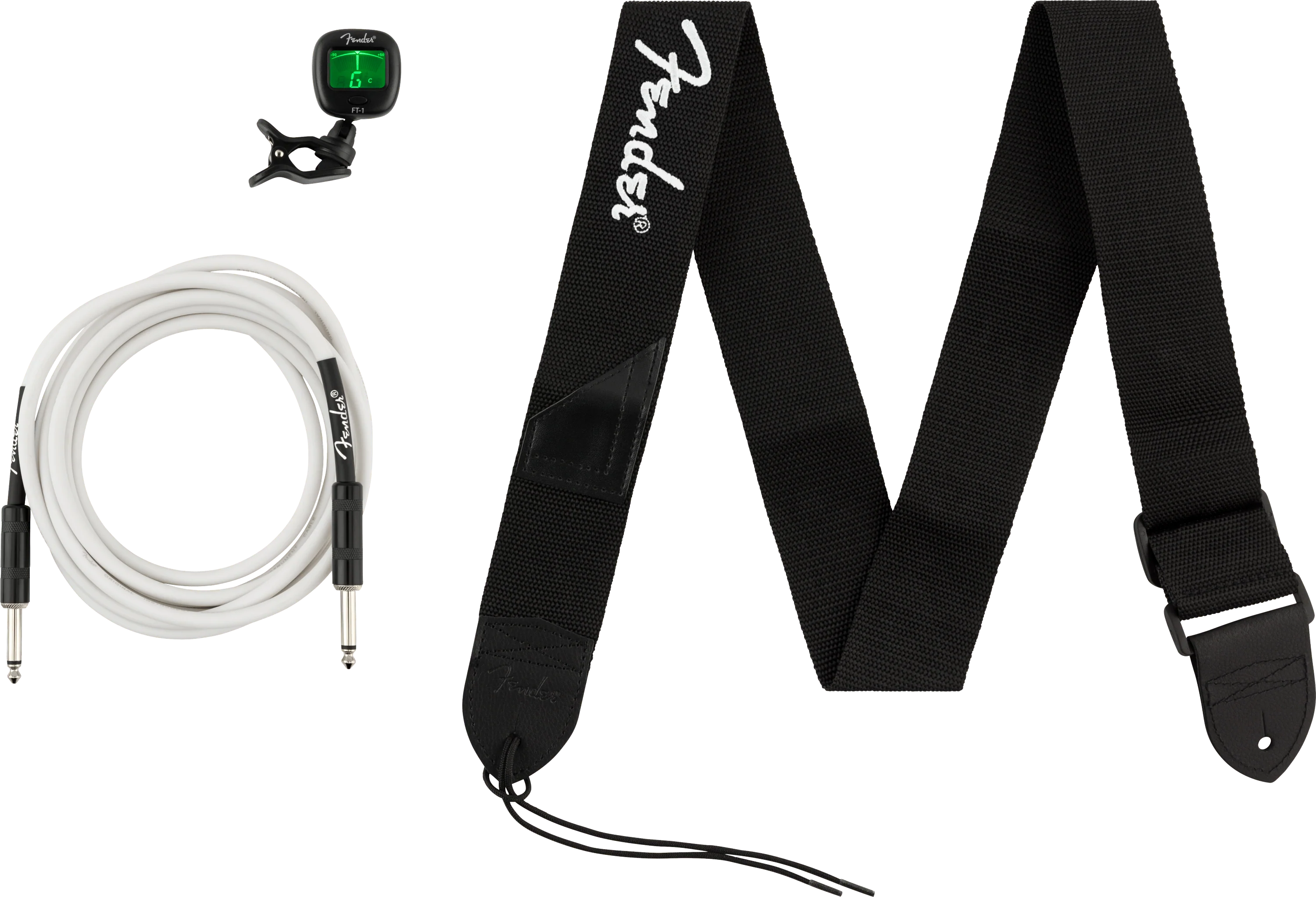 Accessory Essentials Pack - Cable, Clip-On Tuner, Strap