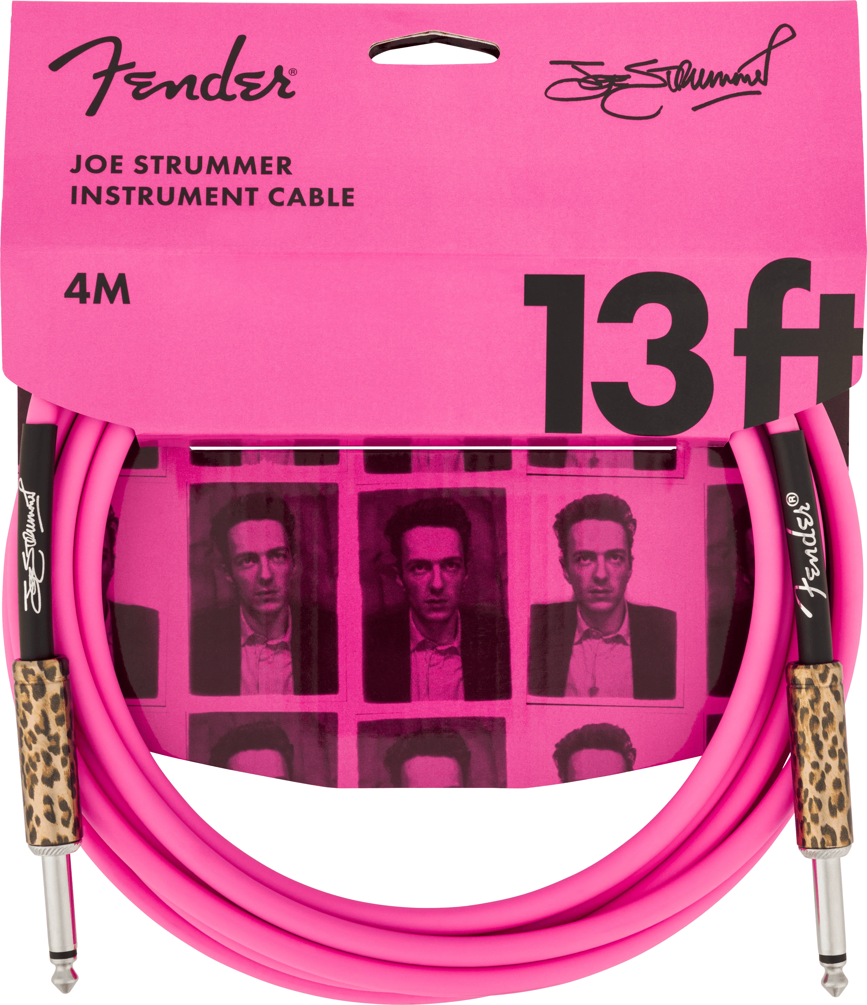 Joe Strummer 13' Instrument Cable, Pink Leopard 1 Joe Strummer 13' Instrument Cable, Pink Leopard