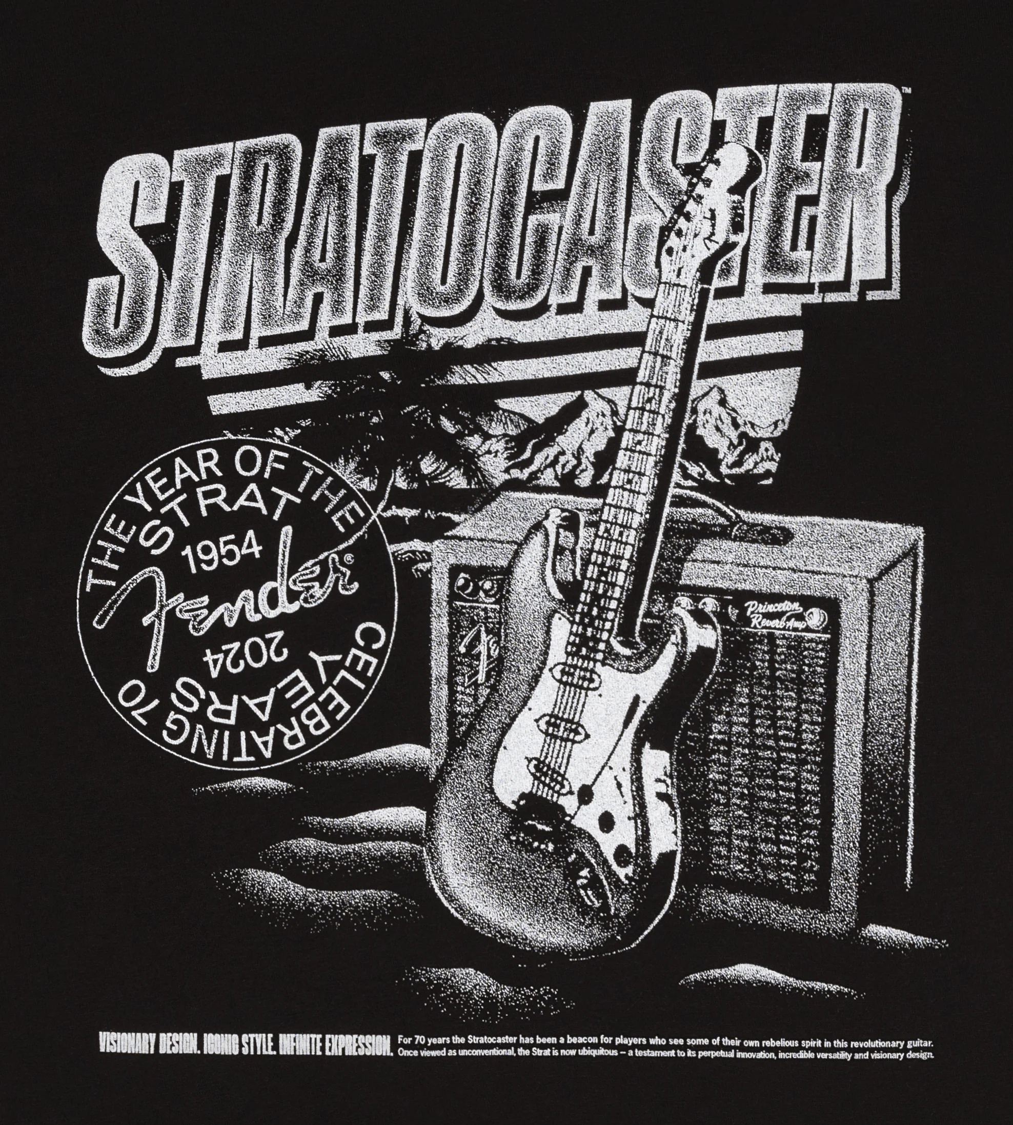 Fender Stratocaster™ 70th Anniversary, Tee 2 Fender Stratocaster™ 70th Anniversary, Tee