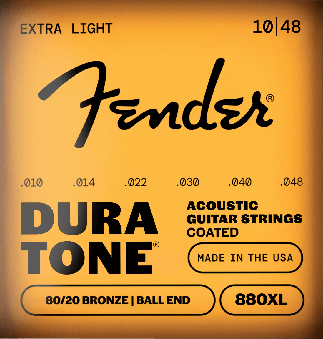 Dura-Tone® 880 Coated 80/20 Bronze Acoustic Guitar Strings 1 Dura-Tone® 880 Coated 80/20 Bronze Acoustic Guitar Strings