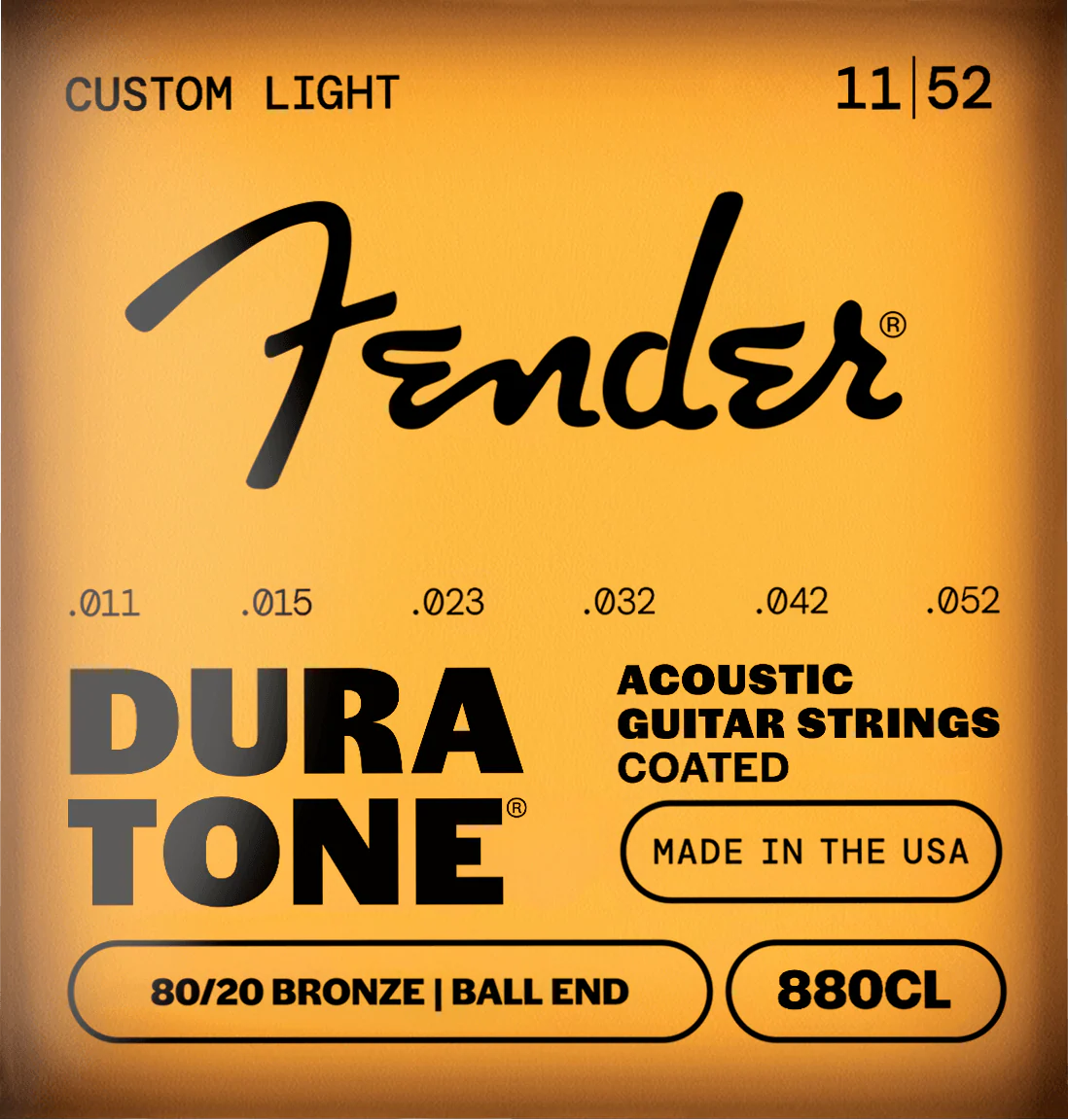Dura-Tone® 880 Coated 80/20 Bronze Acoustic Guitar Strings 3 Dura-Tone® 880 Coated 80/20 Bronze Acoustic Guitar Strings