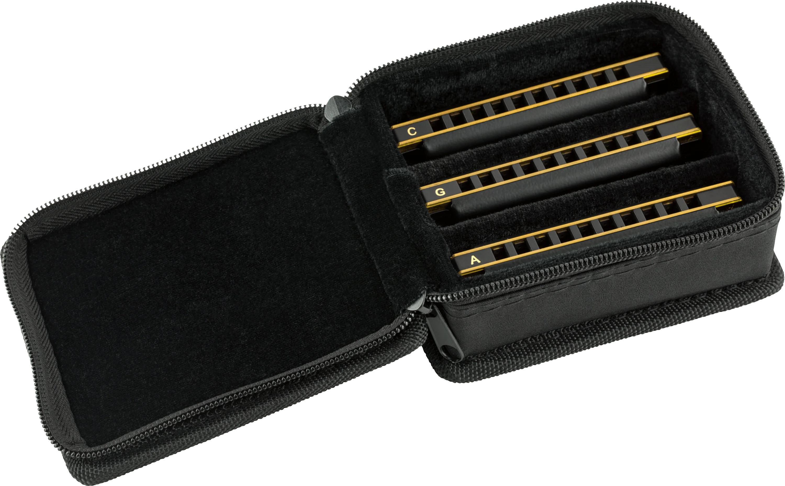 Blues DeVille Harmonicas - 3 Pack with Case 2 Blues DeVille Harmonicas - 3 Pack with Case