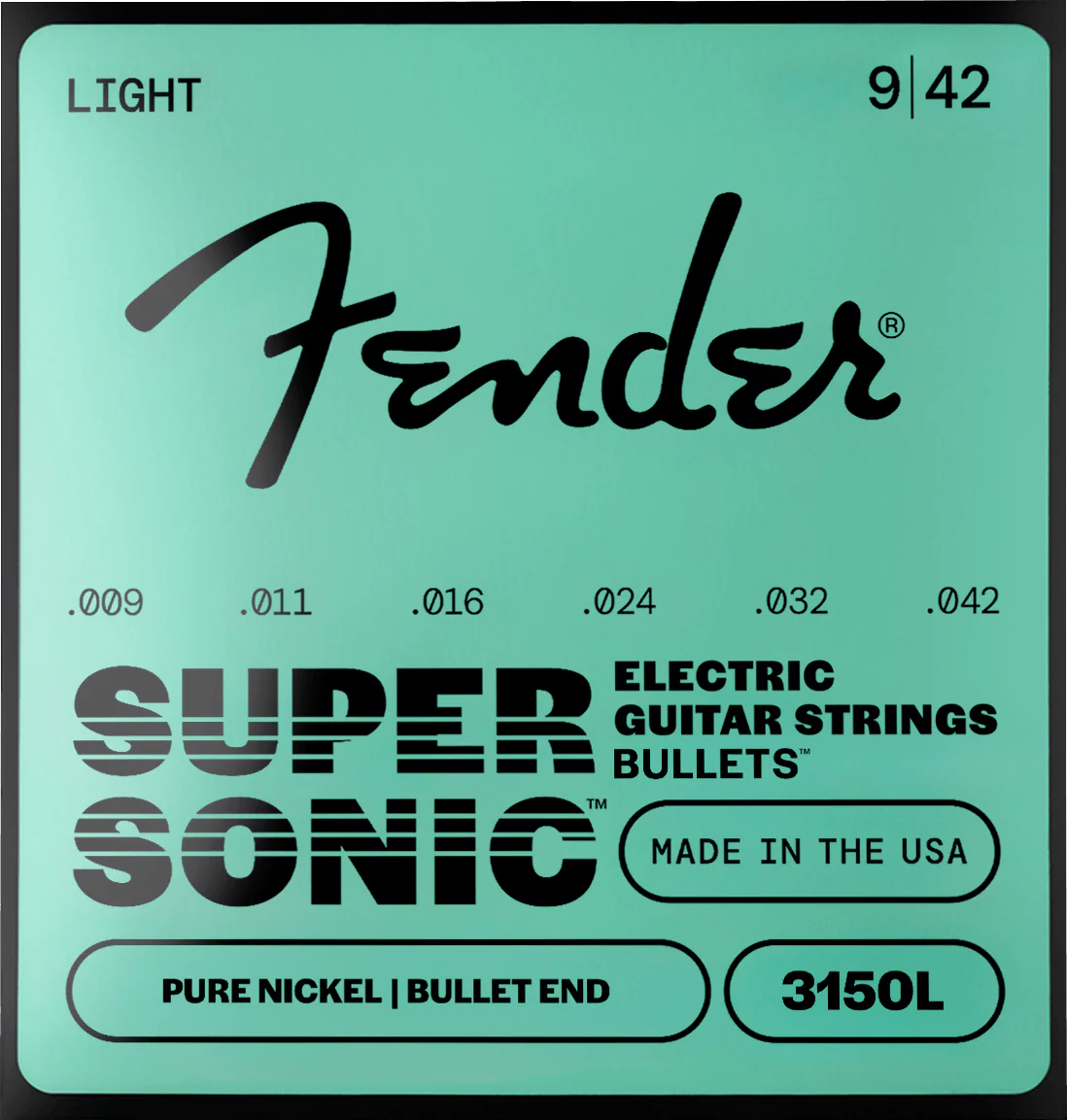 SuperSonic™ Bullets™ 3150 Pure Nickel Guitar Strings 1 SuperSonic™ Bullets™ 3150 Pure Nickel Guitar Strings