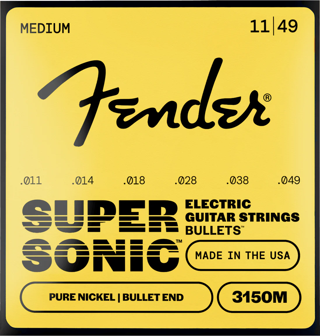 SuperSonic™ Bullets™ 3150 Pure Nickel Guitar Strings 5 SuperSonic™ Bullets™ 3150 Pure Nickel Guitar Strings