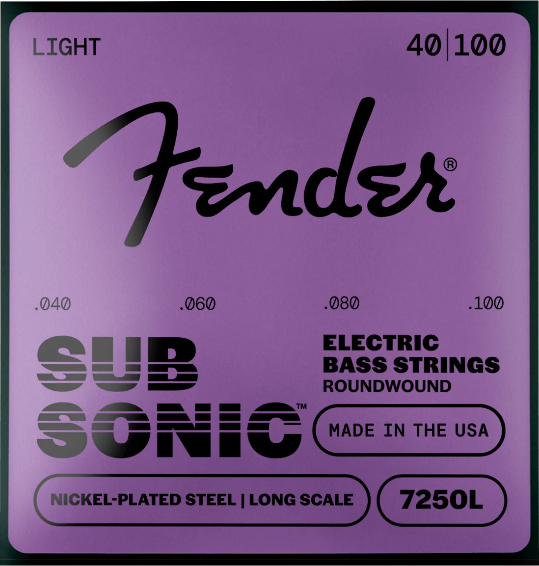 SubSonic™ 7250 Nickel-Plated Steel Bass Strings 1 SubSonic™ 7250 Nickel-Plated Steel Bass Strings