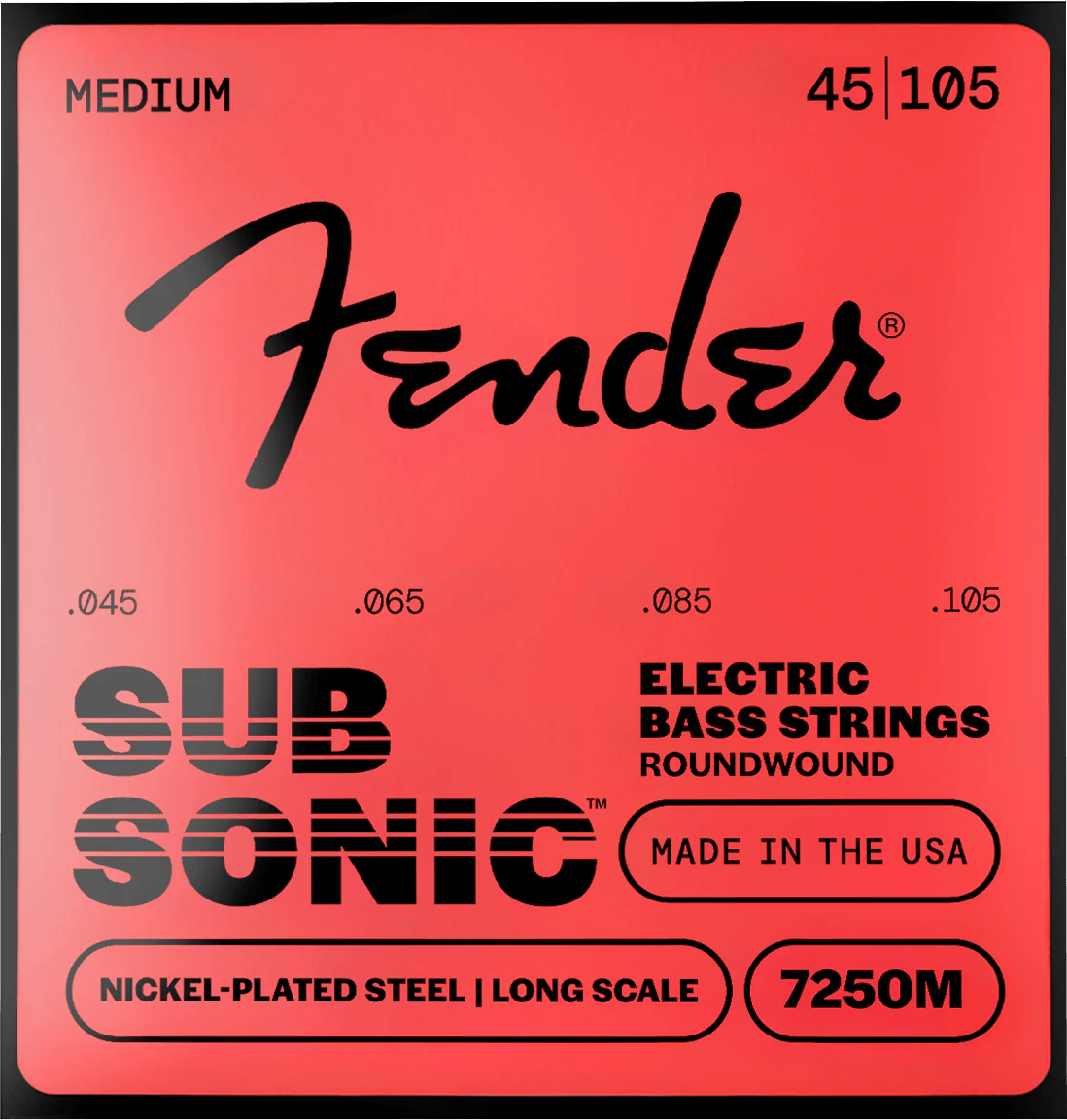 SubSonic™ 7250 Nickel-Plated Steel Bass Strings 4 SubSonic™ 7250 Nickel-Plated Steel Bass Strings