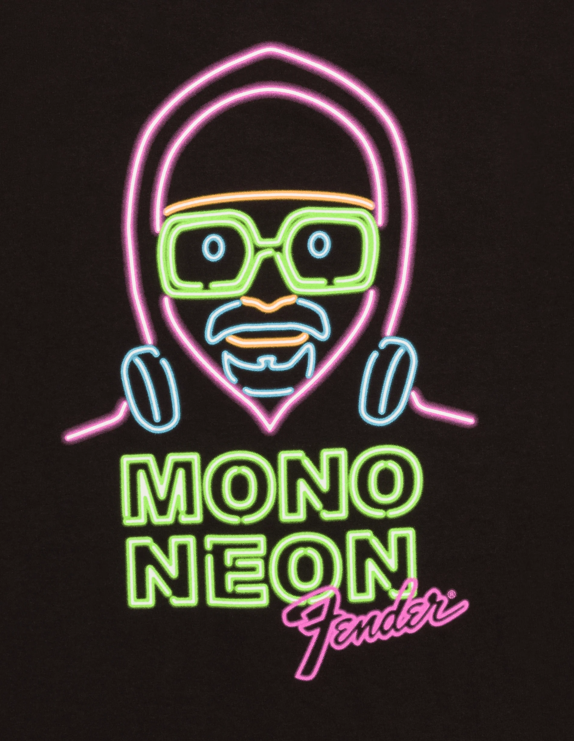 Fender® Mono Neon Glow T-Shirt, Black 7 Fender® Mono Neon Glow T-Shirt, Black