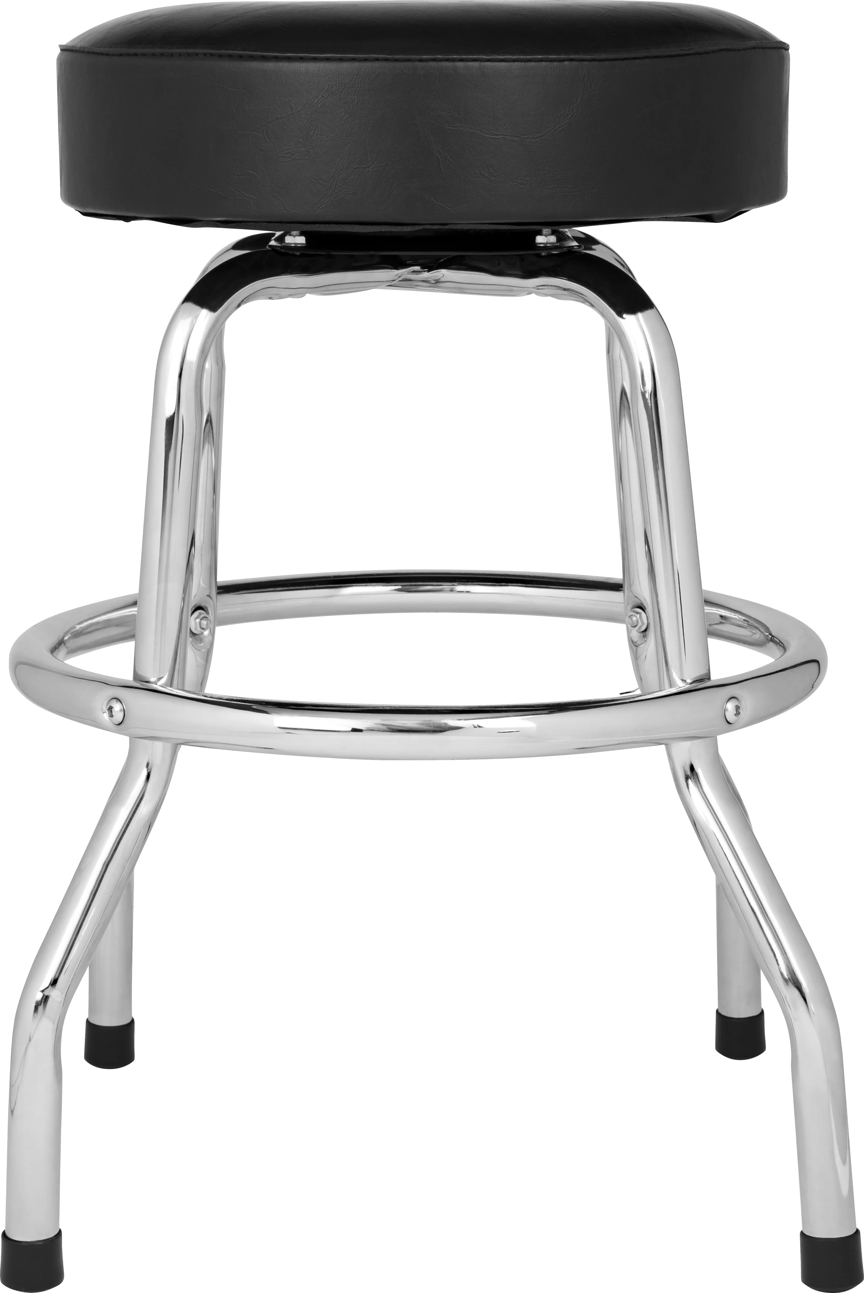 Fender® Custom Shop Chevron Logo Barstool, Black/Chrome 2 Fender® Custom Shop Chevron Logo Barstool, Black/Chrome