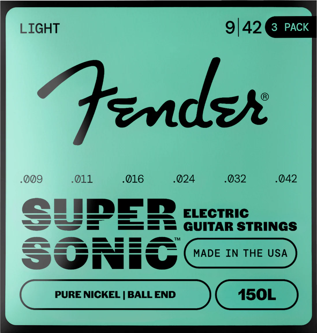 SuperSonic™ 150 Pure Nickel Guitar Strings (3-Pack) 1 SuperSonic™ 150 Pure Nickel Guitar Strings (3-Pack)