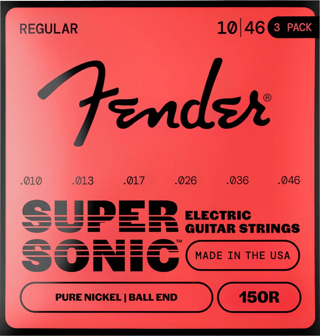 SuperSonic™ 150 Pure Nickel Guitar Strings (3-Pack) 3 SuperSonic™ 150 Pure Nickel Guitar Strings (3-Pack)