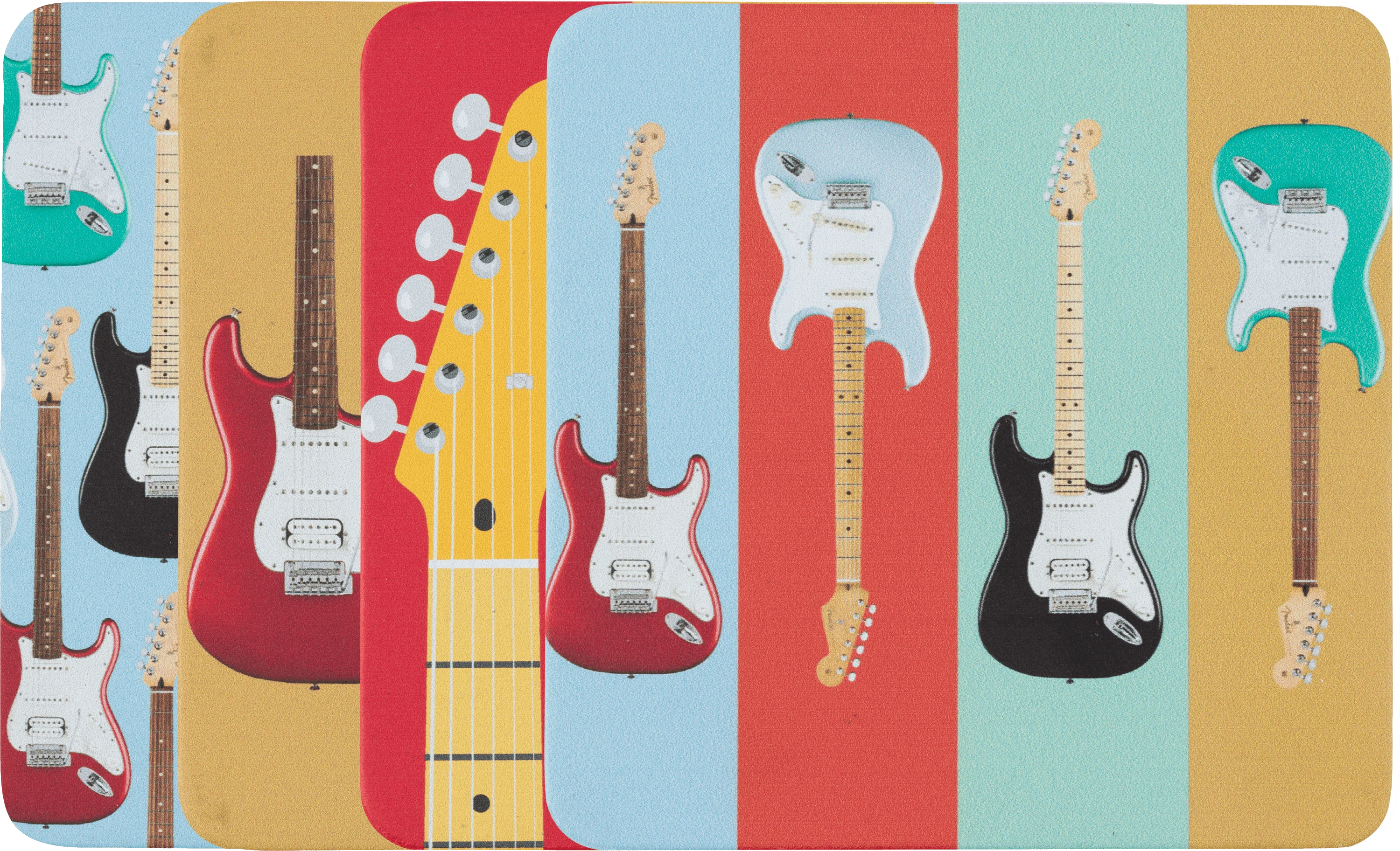 Fender® Stratocaster™ Modern Design Coaster Set 1 Fender® Stratocaster™ Modern Design Coaster Set