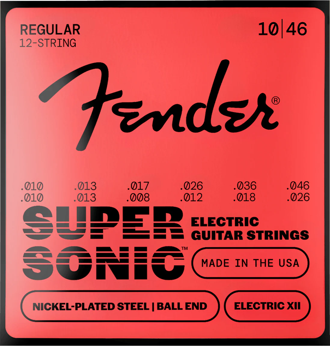 SuperSonic™ 250 Electric XII Nickel-Plated Steel Guitar Strings 1 SuperSonic™ 250 Electric XII Nickel-Plated Steel Guitar Strings