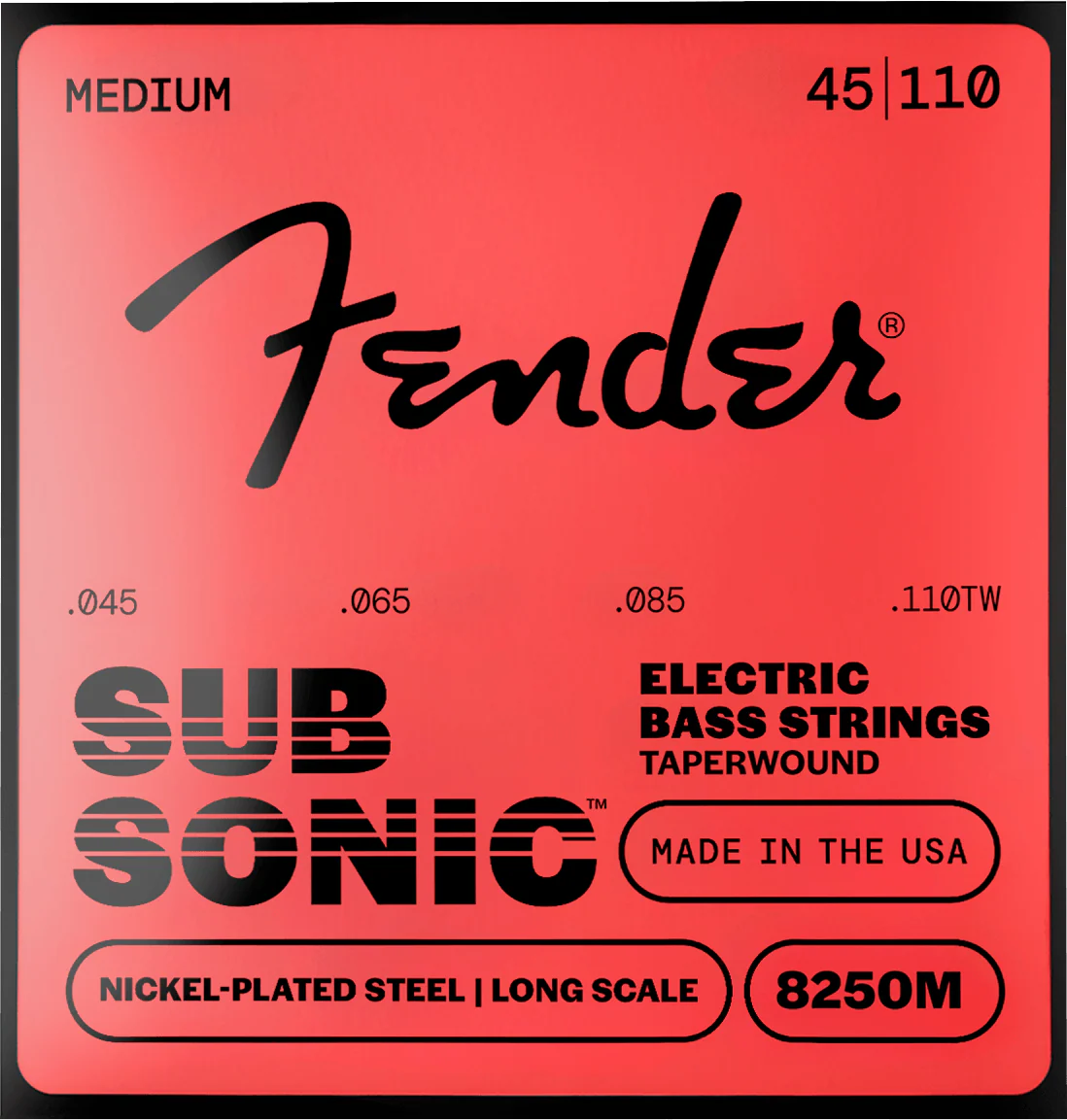 SubSonic™ 8250 Taper Wound Nickel-Plated Steel Bass Strings 1 SubSonic™ 8250 Taper Wound Nickel-Plated Steel Bass Strings