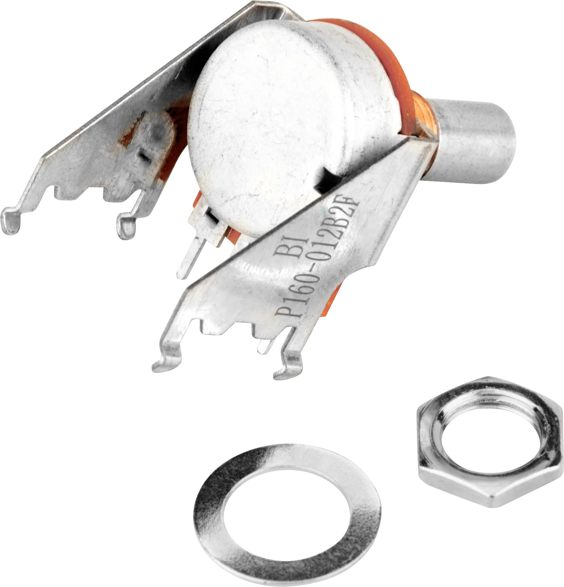 250K 15A Audio Taper Snap-In Potentiometer (Solid Shaft) 1 250K 15A Audio Taper Snap-In Potentiometer (Solid Shaft)