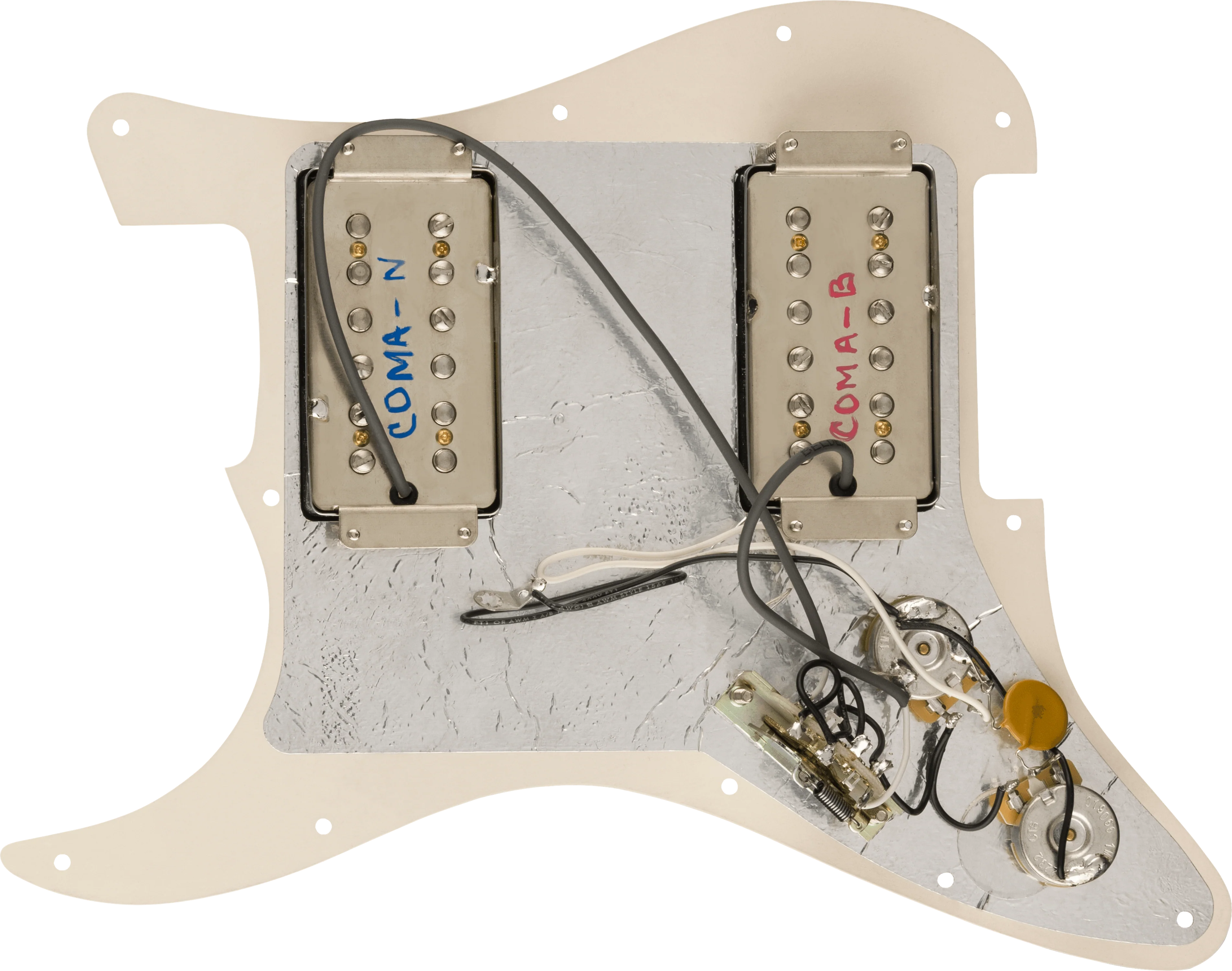Custom Michael Landau CuNiFe® Wide-Range Humbucker Pre-Wired Stratocaster® Pickguard 2 Custom Michael Landau CuNiFe® Wide-Range Humbucker Pre-Wired Stratocaster® Pickguard