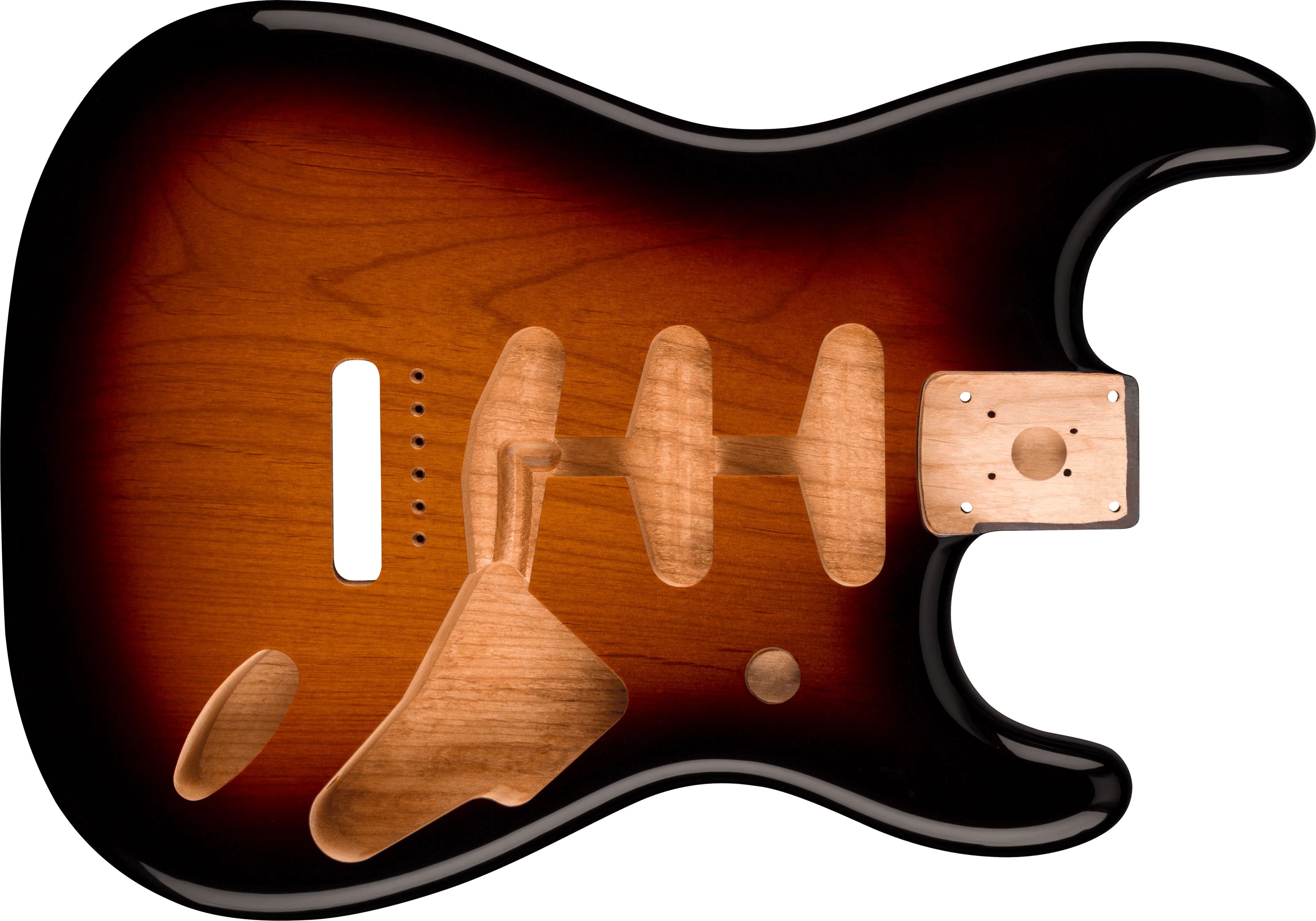 Classic Series 60's Stratocaster® SSS Alder Body Vintage Bridge Mount - 3-Color Sunburst 1 Classic Series 60's Stratocaster® SSS Alder Body Vintage Bridge Mount - 3-Color Sunburst