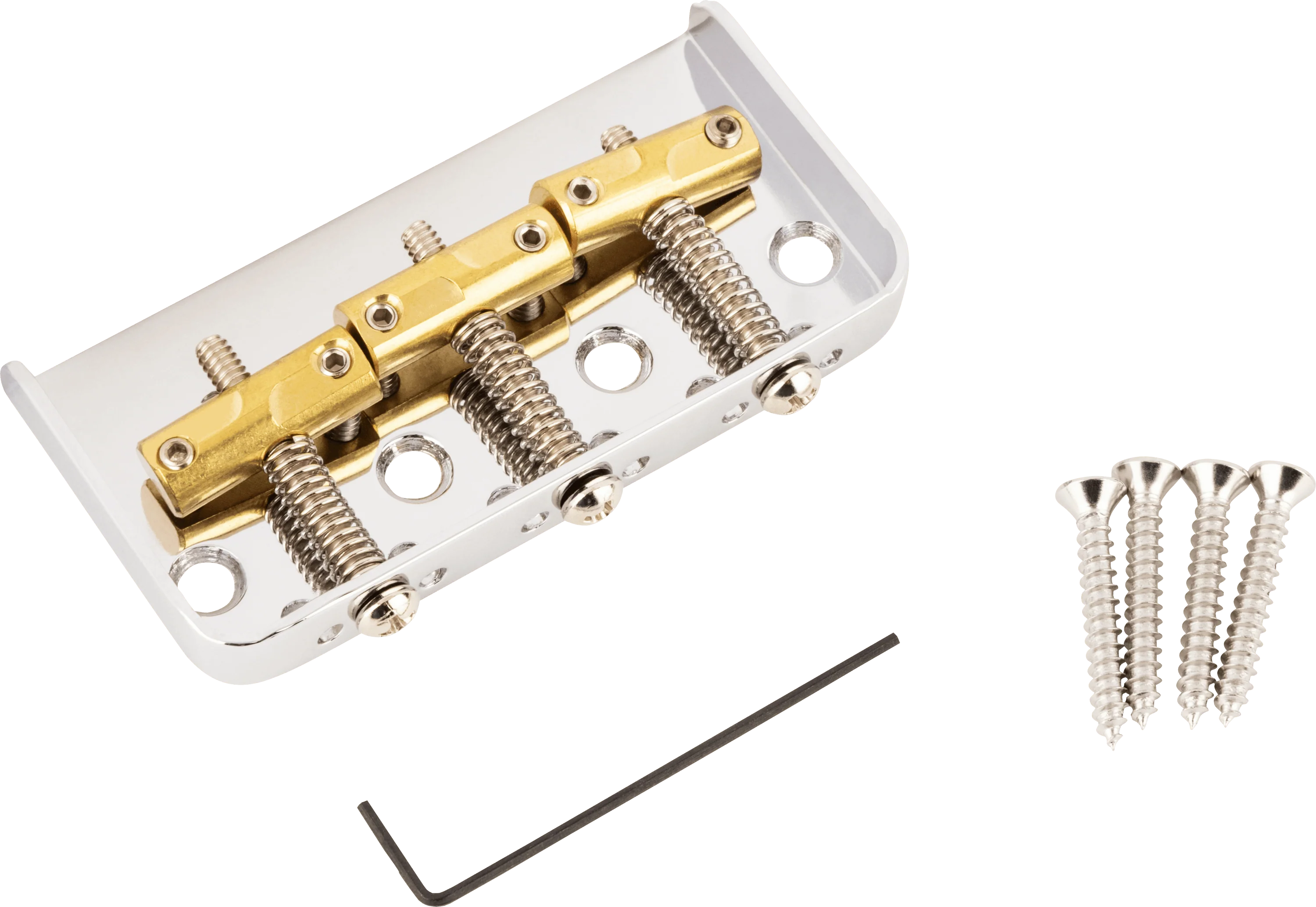 3-Saddle Custom "Cut-Off" Vintage-Style Tele® Bridge with Compensated Brass Saddles 1 3-Saddle Custom "Cut-Off" Vintage-Style Tele® Bridge with Compensated Brass Saddles