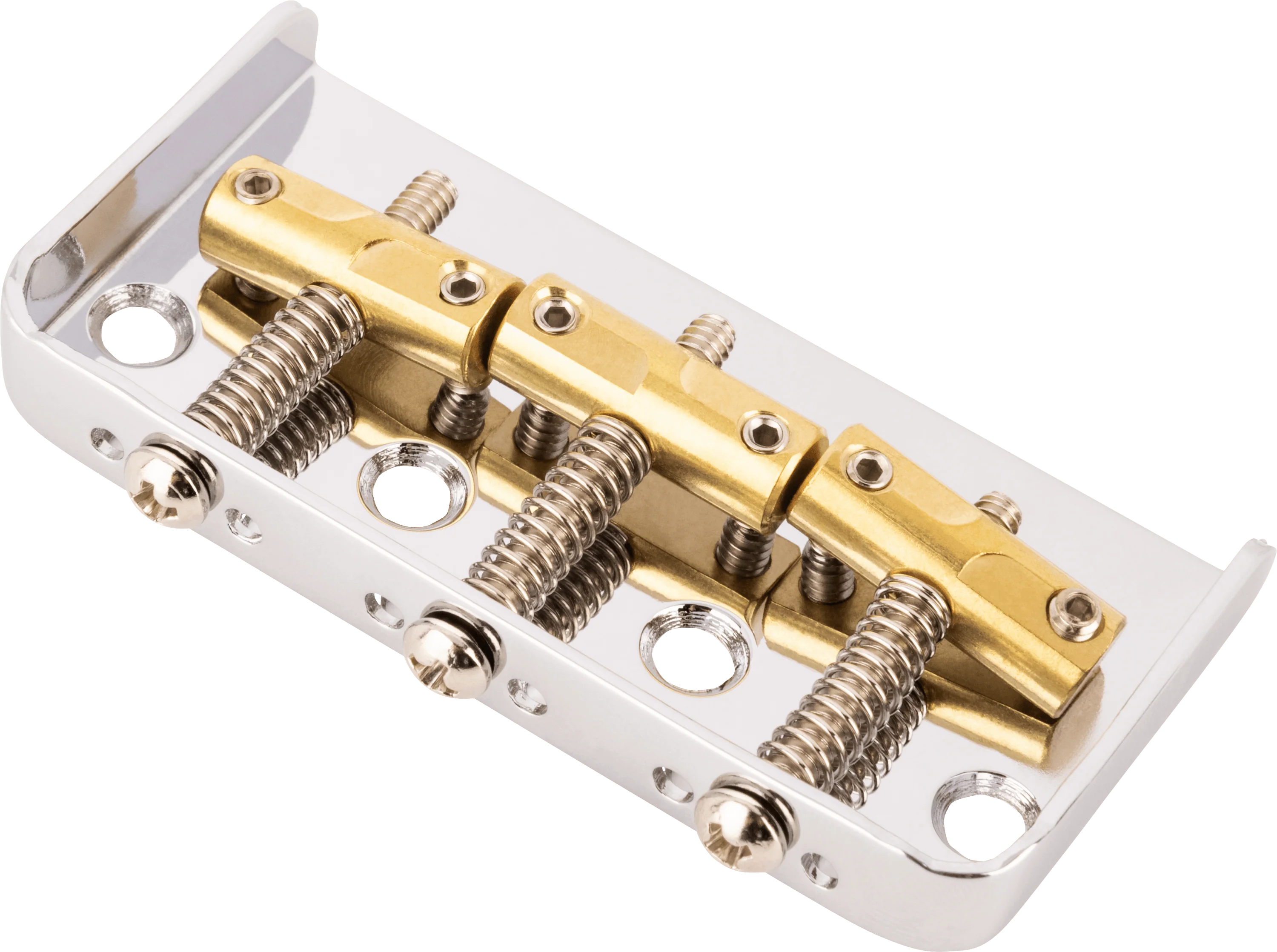 3-Saddle Custom "Cut-Off" Vintage-Style Tele® Bridge with Compensated Brass Saddles 2 3-Saddle Custom "Cut-Off" Vintage-Style Tele® Bridge with Compensated Brass Saddles