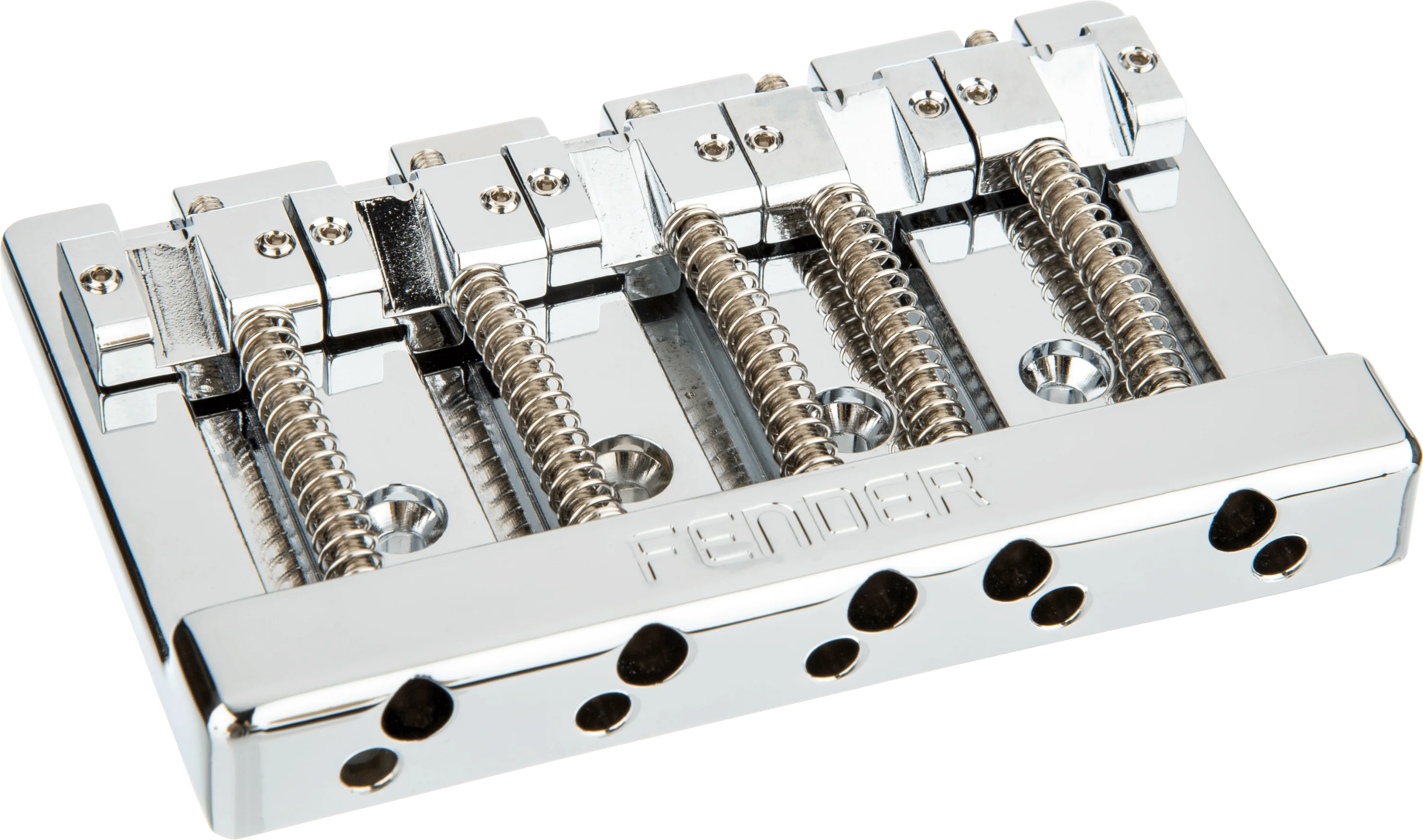 Fender® HiMass™ 5-String Bass Wide Bridge Assembly With Zinc Saddles 1 Fender® HiMass™ 5-String Bass Wide Bridge Assembly With Zinc Saddles
