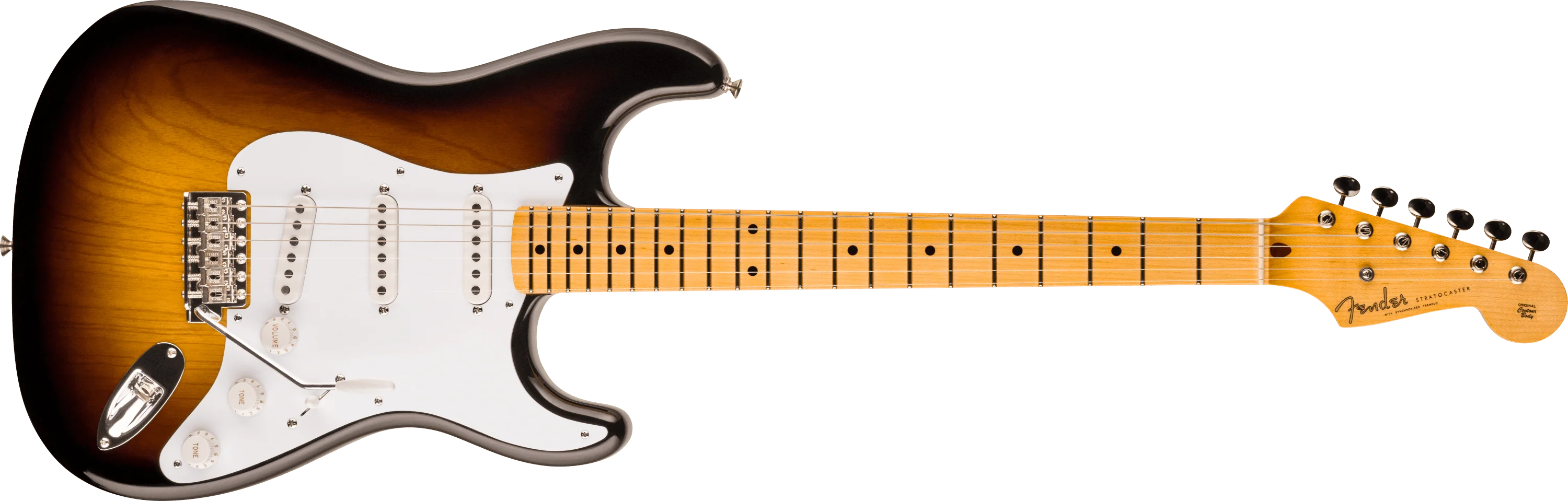 Limited Edition 70th Anniversary 1954 Stratocaster® NOS, 1-Piece Quartersawn Maple Neck Fingerboard, Wide-Fade 2-Color Sunburst 1 Limited Edition 70th Anniversary 1954 Stratocaster® NOS, 1-Piece Quartersawn Maple Neck Fingerboard, Wide-Fade 2-Color Sunburst