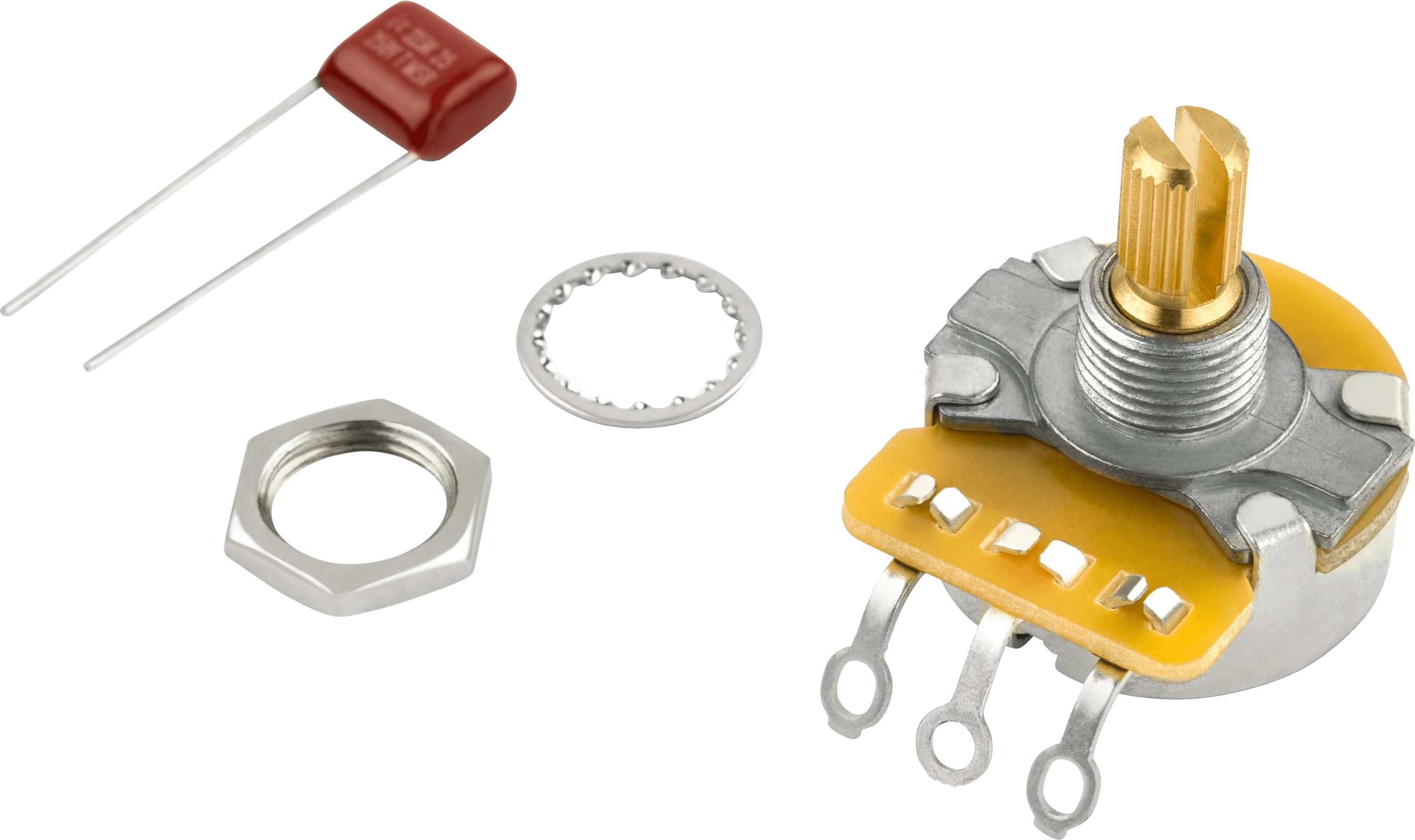 Pure Vintage 250K Split Shaft Potentiometer (Volume or Tone) 1 Pure Vintage 250K Split Shaft Potentiometer (Volume or Tone)