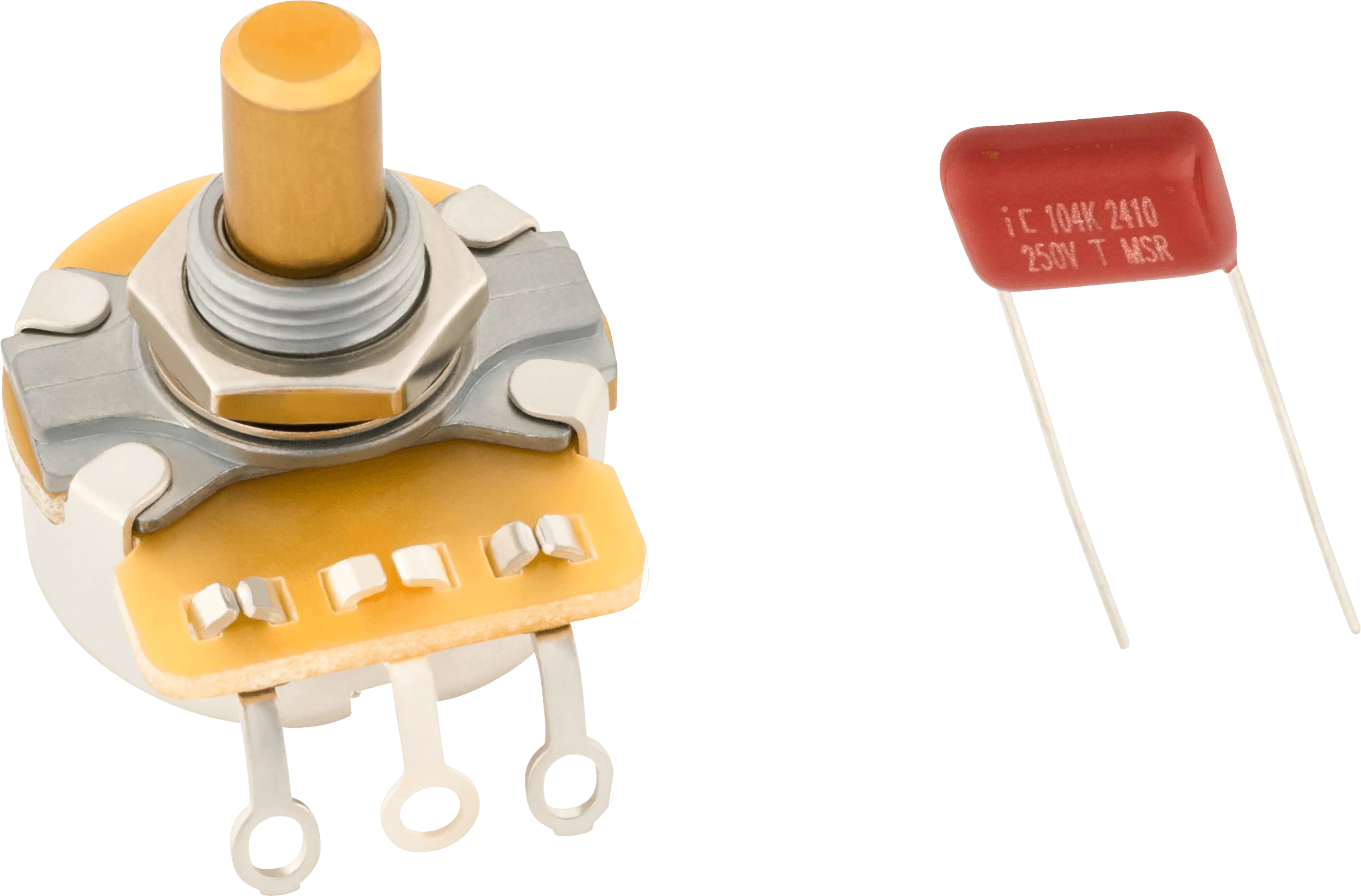 Pure Vintage 250K Solid Shaft Potentiometer (Volume or Tone) 2 Pure Vintage 250K Solid Shaft Potentiometer (Volume or Tone)