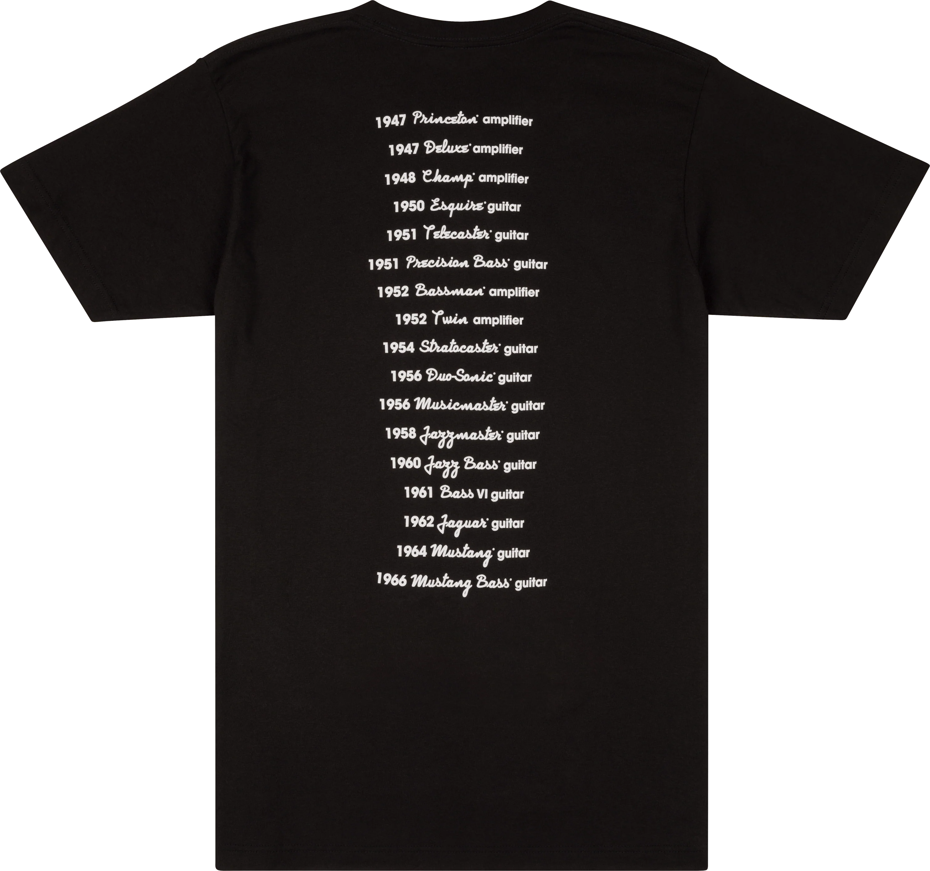 Fender® Logo Dateback T-Shirt 6 Fender® Logo Dateback T-Shirt