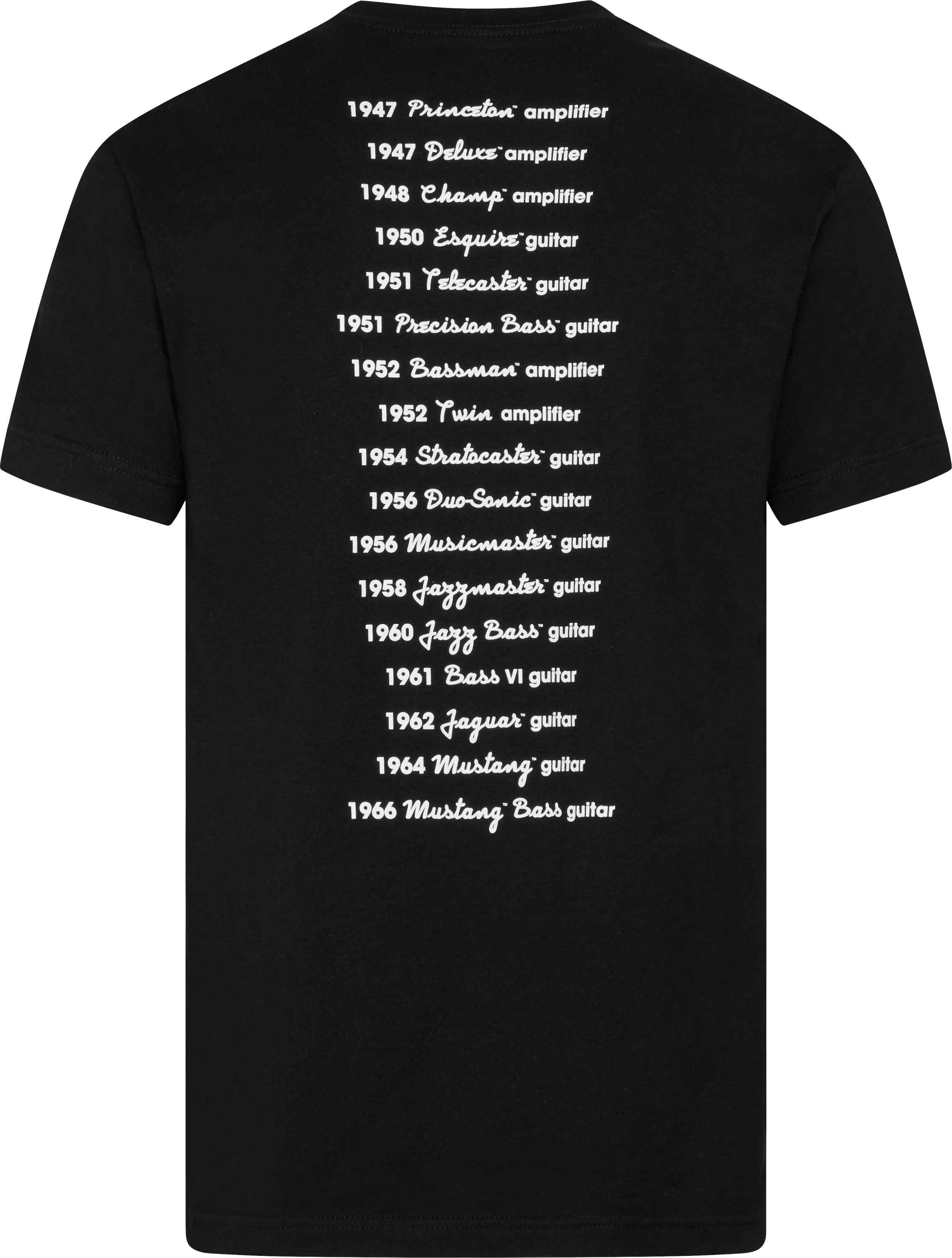 Fender® Logo Dateback T-Shirt 7 Fender® Logo Dateback T-Shirt
