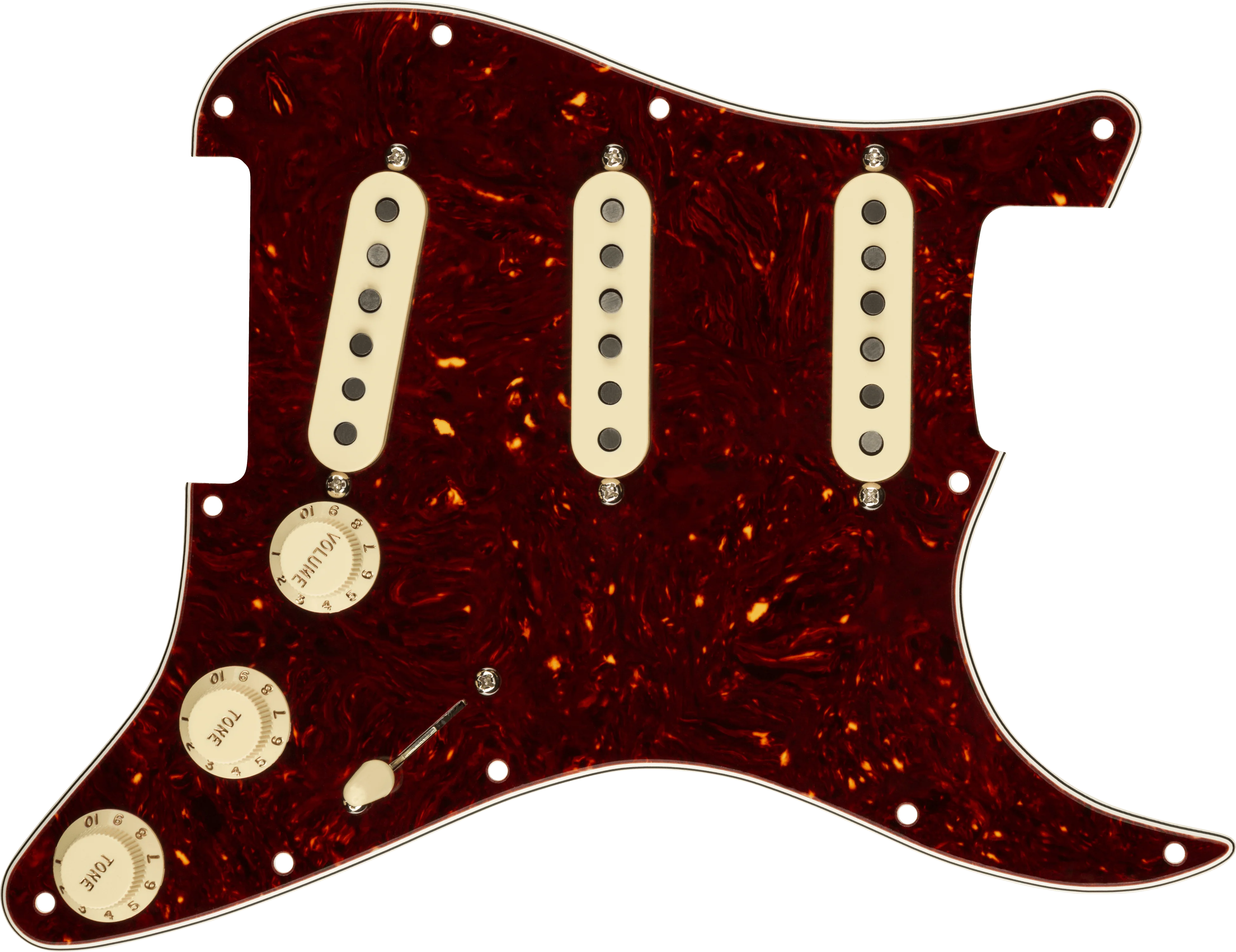 Pre-Wired Strat® Pickguard, Custom '69 SSS 1 Pre-Wired Strat® Pickguard, Custom '69 SSS