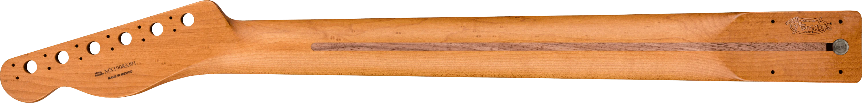 Roasted Maple Telecaster® Neck, 21 Narrow Tall Frets, 9.5", Maple, C Shape 2 Roasted Maple Telecaster® Neck, 21 Narrow Tall Frets, 9.5", Maple, C Shape