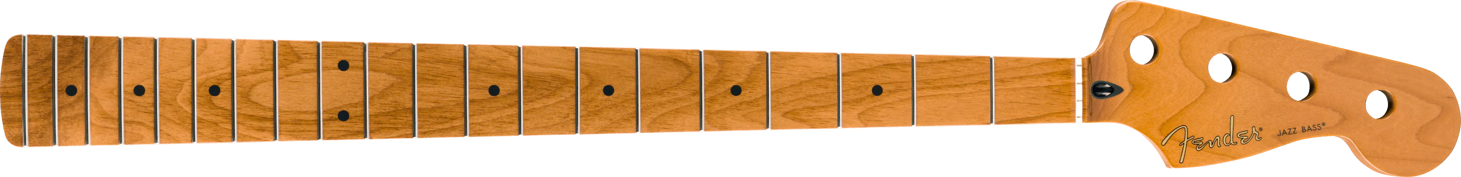 Roasted Maple Jazz Bass® Neck, 20 Medium Jumbo Frets, 9.5", Maple, C Shape 1 Roasted Maple Jazz Bass® Neck, 20 Medium Jumbo Frets, 9.5", Maple, C Shape