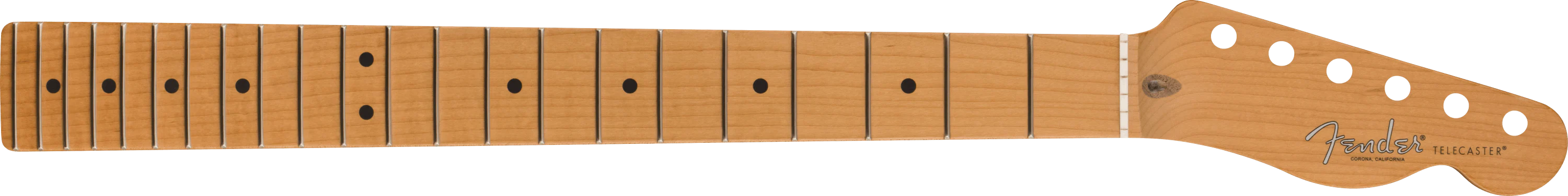 American Pro II Tele Neck, 22 Narrow Tall Frets, 9.5", Roasted Maple
