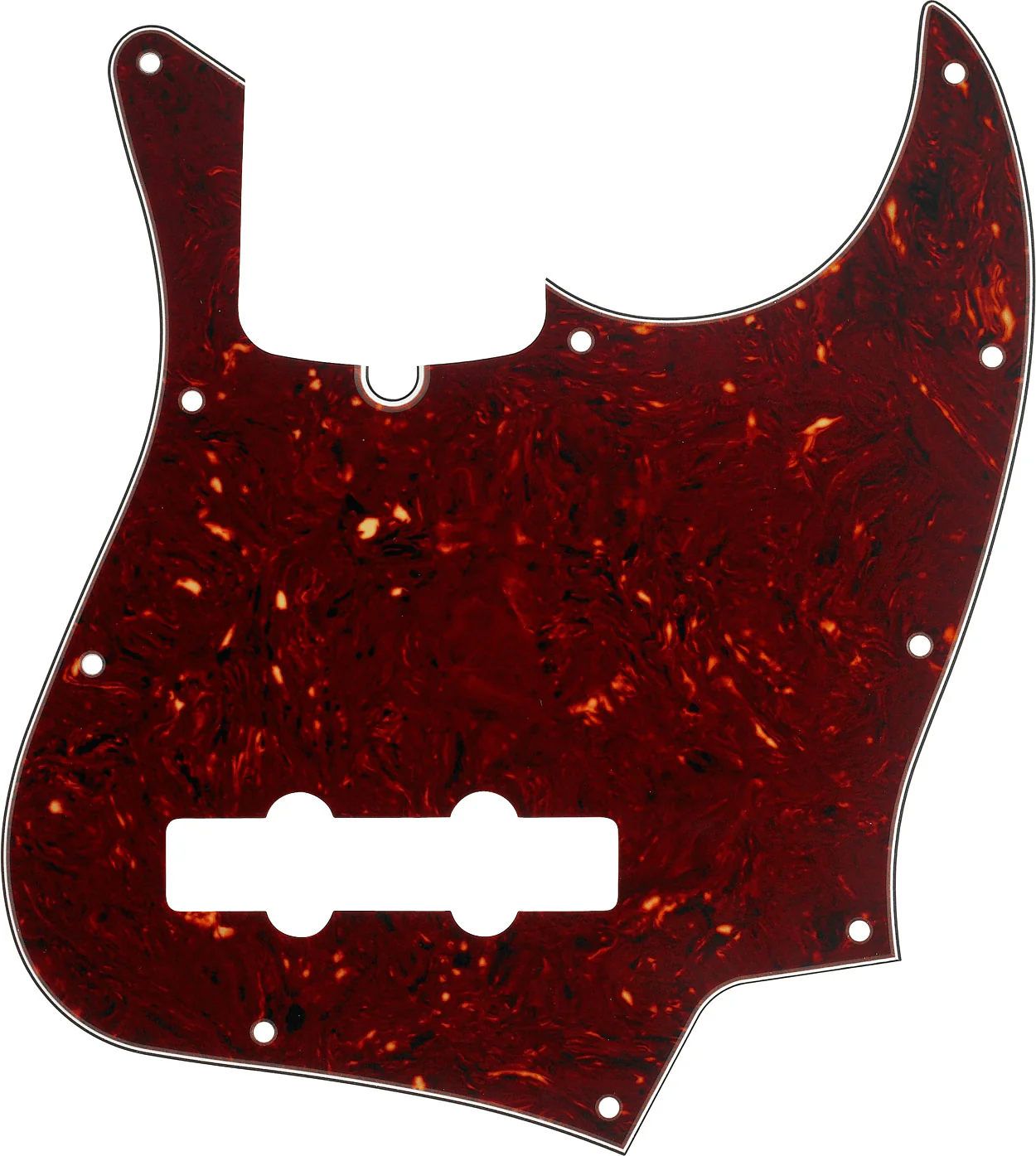 10-Hole Contemporary Jazz Bass Pickguards 3 10-Hole Contemporary Jazz Bass Pickguards