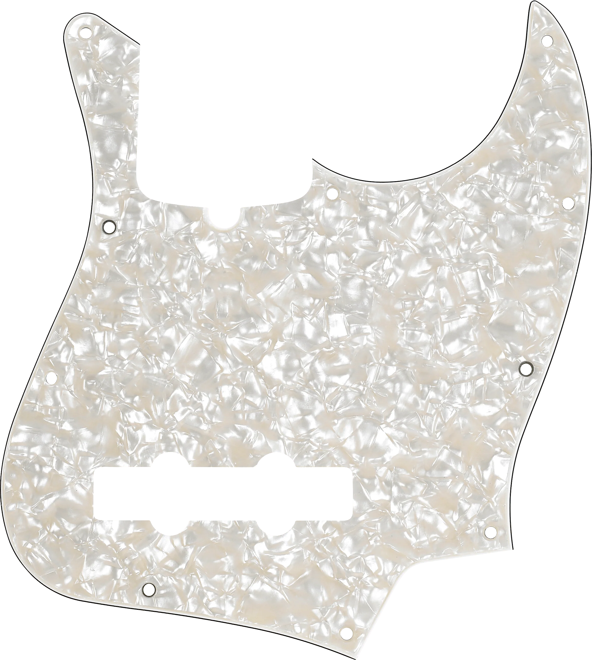 10-Hole Contemporary Jazz Bass Pickguards 4 10-Hole Contemporary Jazz Bass Pickguards
