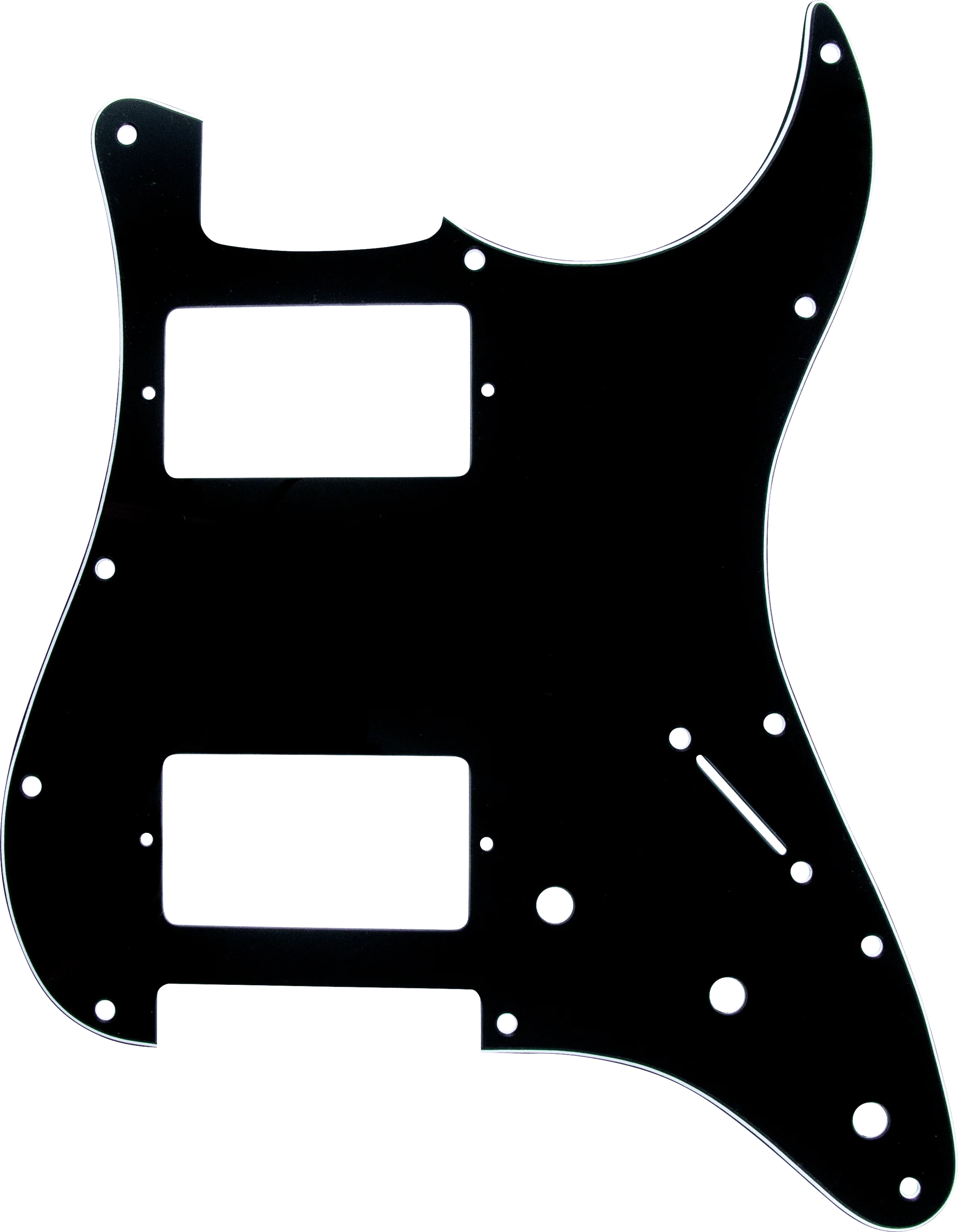 11-Hole Modern-Style Stratocaster H/H Pickguards 1 11-Hole Modern-Style Stratocaster H/H Pickguards