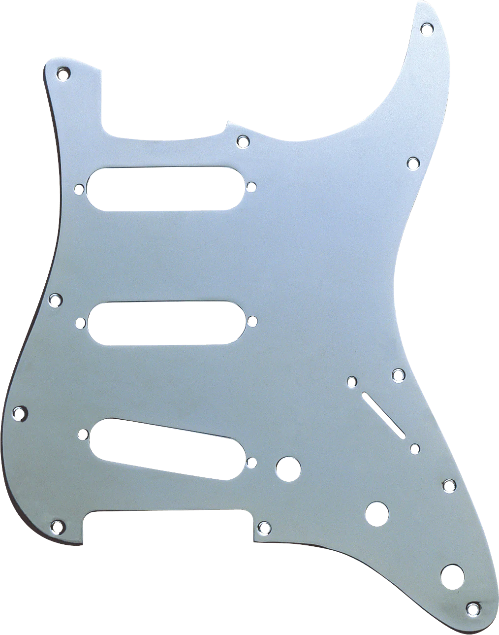 11-Hole Modern-Style Plated Brass Stratocaster S/S/S Pickguards 1 11-Hole Modern-Style Plated Brass Stratocaster S/S/S Pickguards