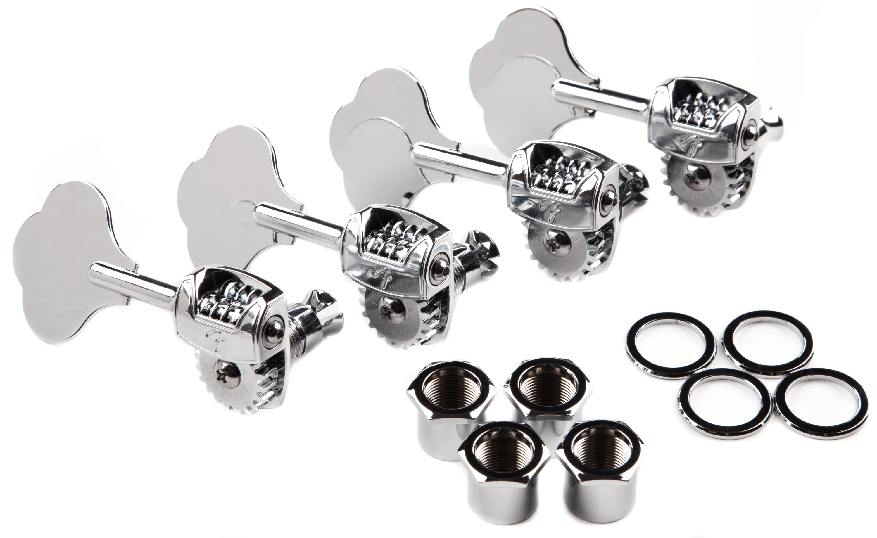 Deluxe "F" Stamp Bass Tuning Machine Set - Left-Handed 1 Deluxe "F" Stamp Bass Tuning Machine Set - Left-Handed