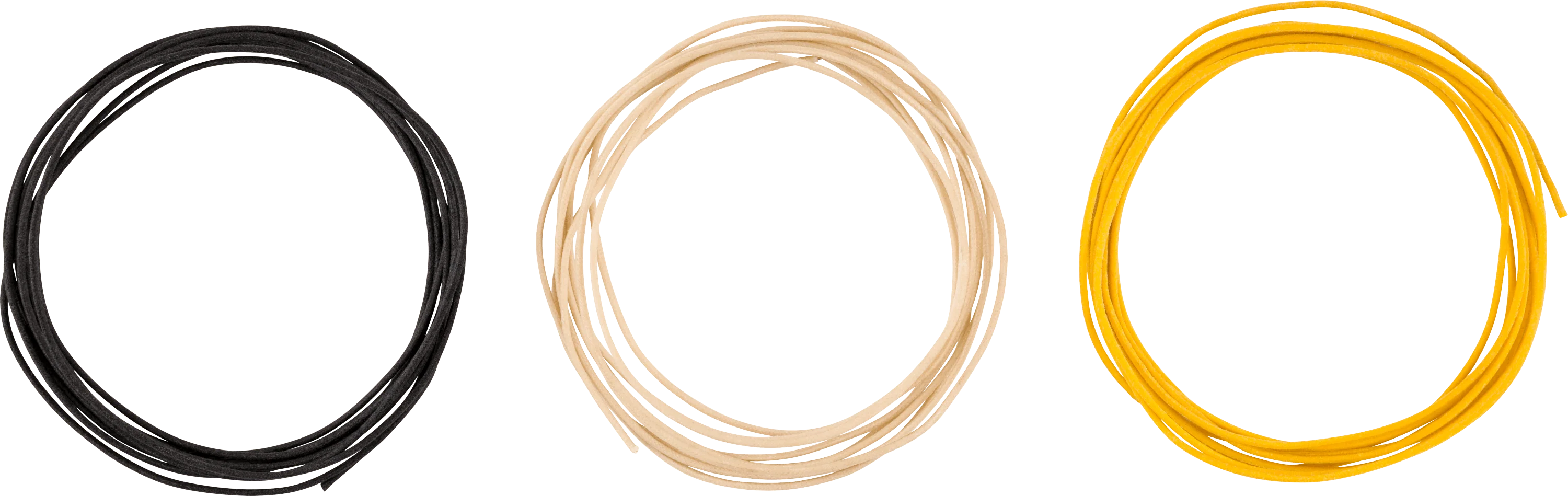 Pure Vintage Cloth Wire, 22 AWG, Black, White, Yellow 3 Pure Vintage Cloth Wire, 22 AWG, Black, White, Yellow