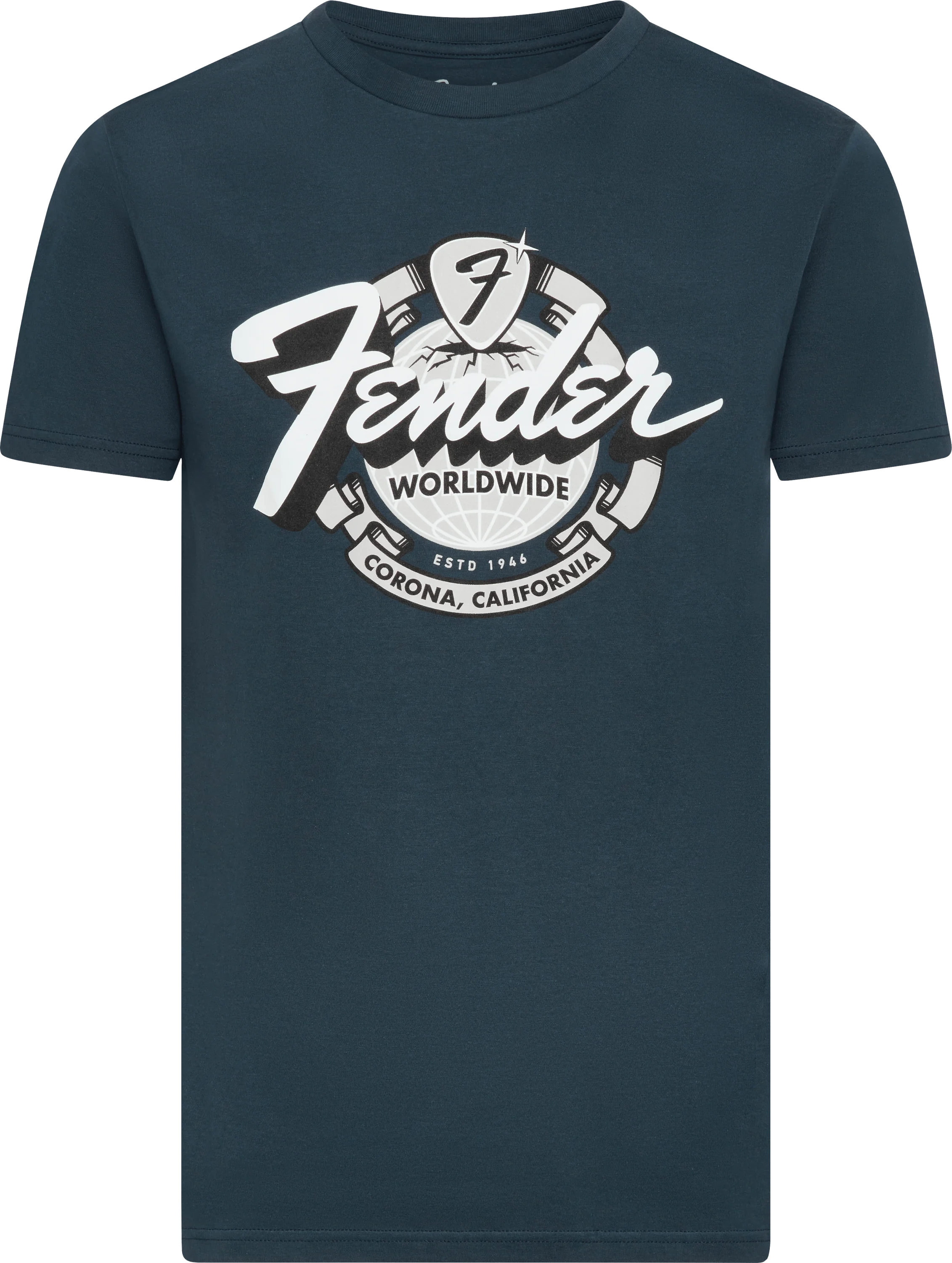 Fender® World Wide Tee, Vintage Navy