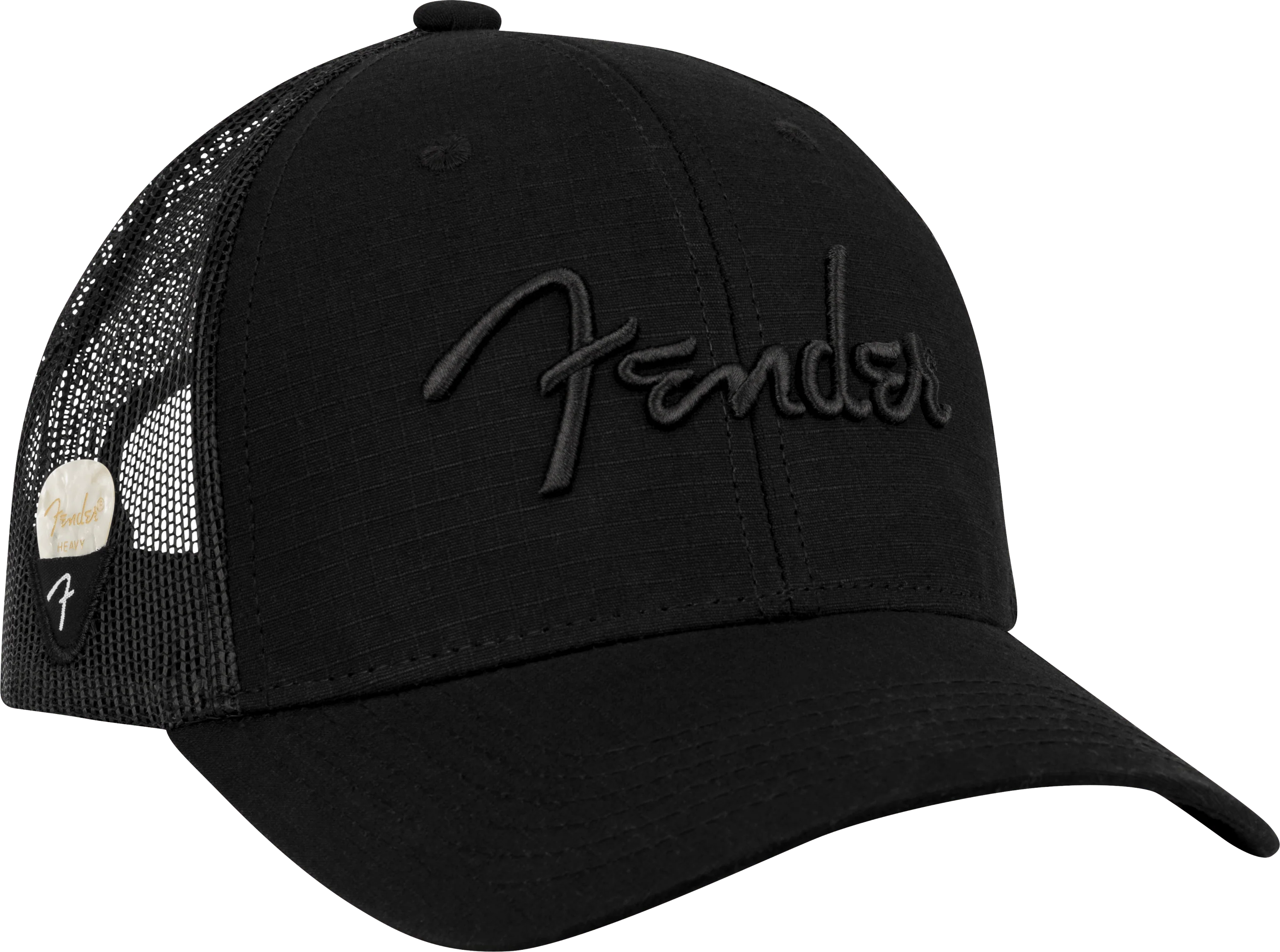 Fender® Snap Back Pick Holder Hat, Black 1 Fender® Snap Back Pick Holder Hat, Black